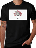 Tree Graphic T-Shirt - Nature Inspired Black Tee