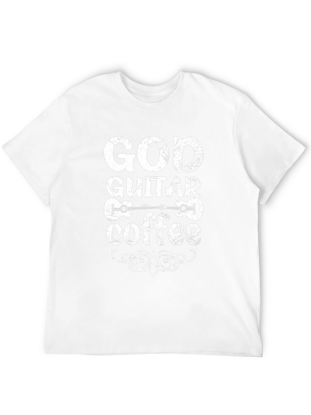 God Guitar Coffee T-Shirt - Black