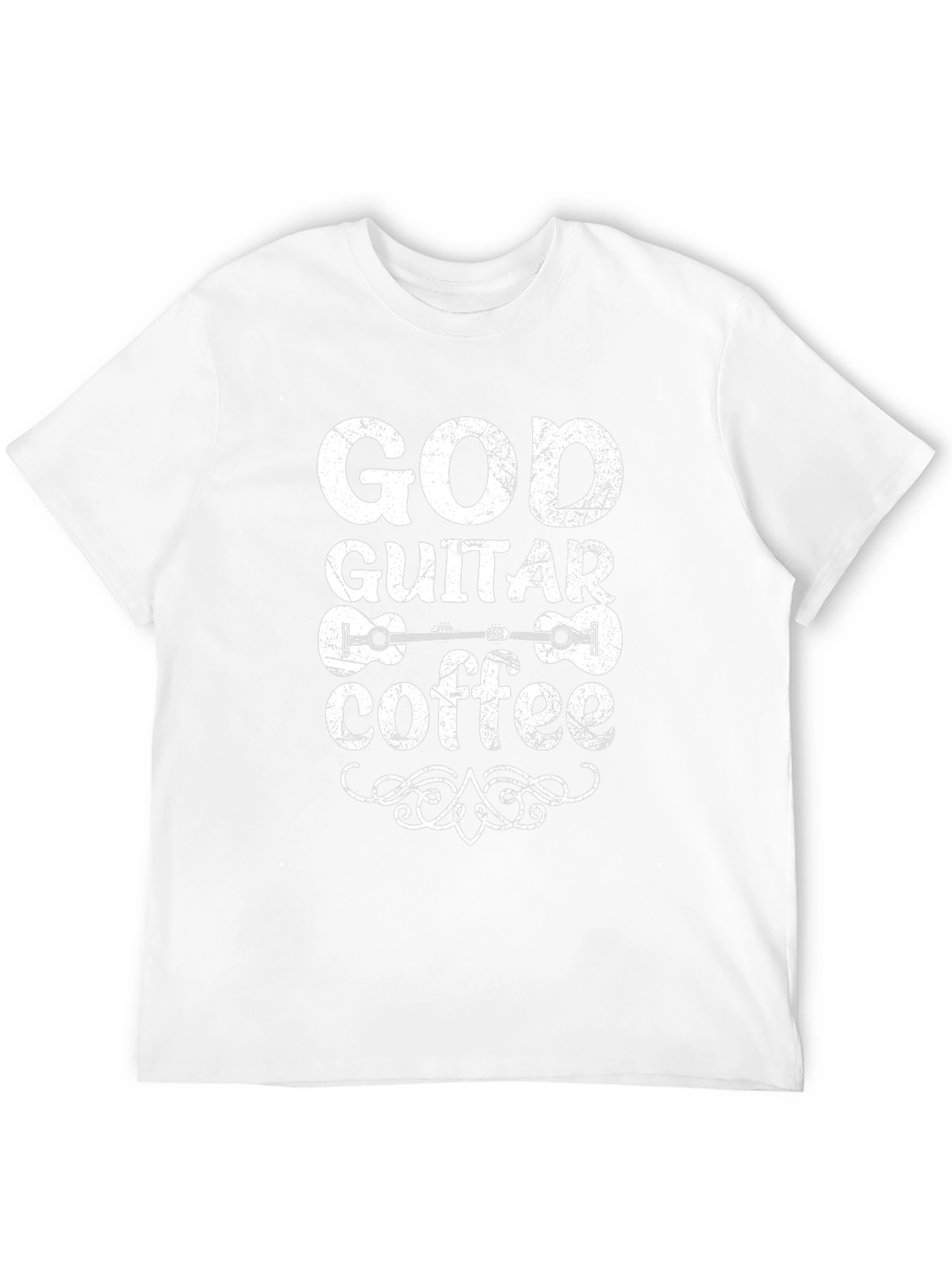 God Guitar Coffee T-Shirt - Black