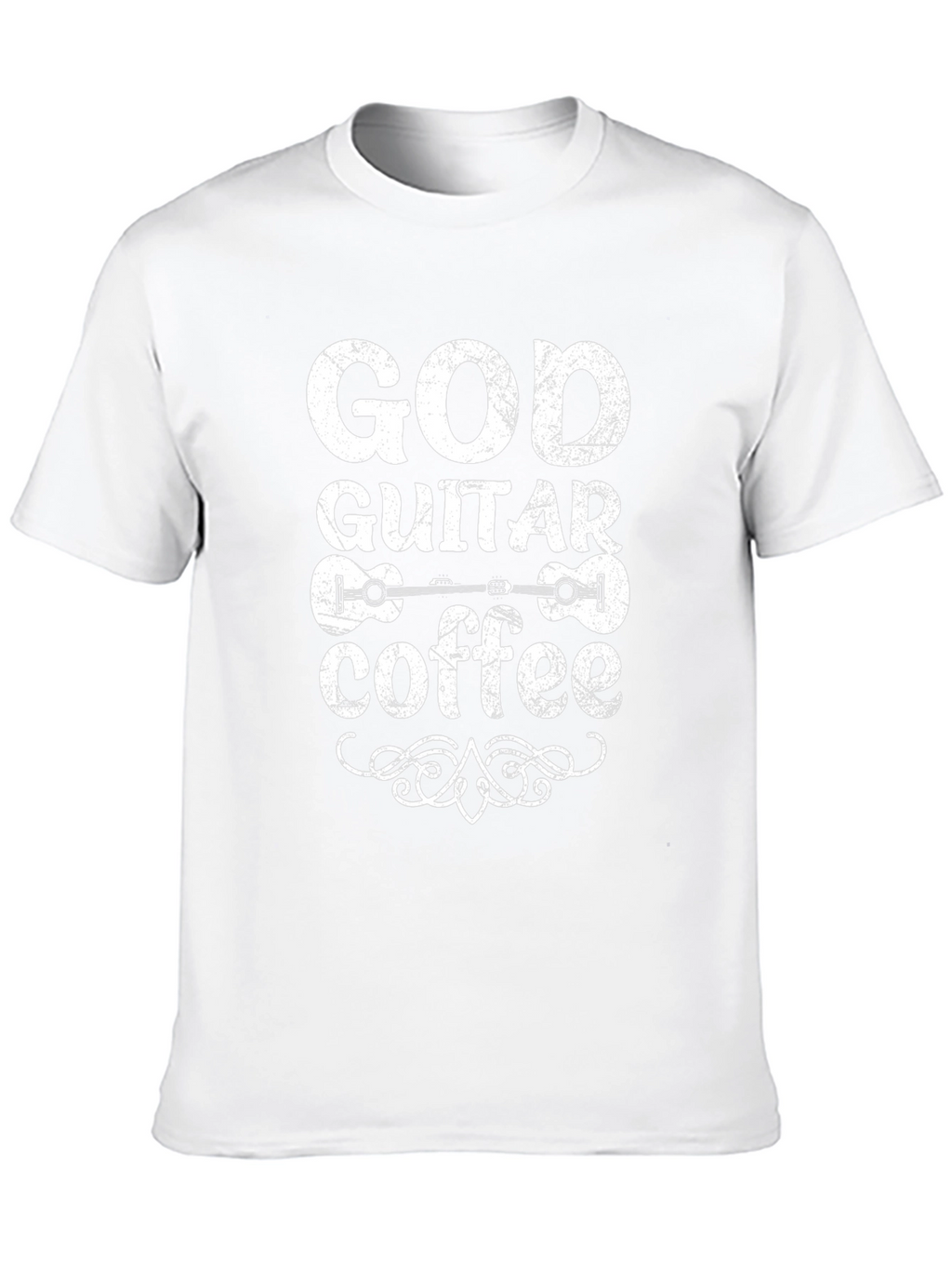 God Guitar Coffee T-Shirt - Black