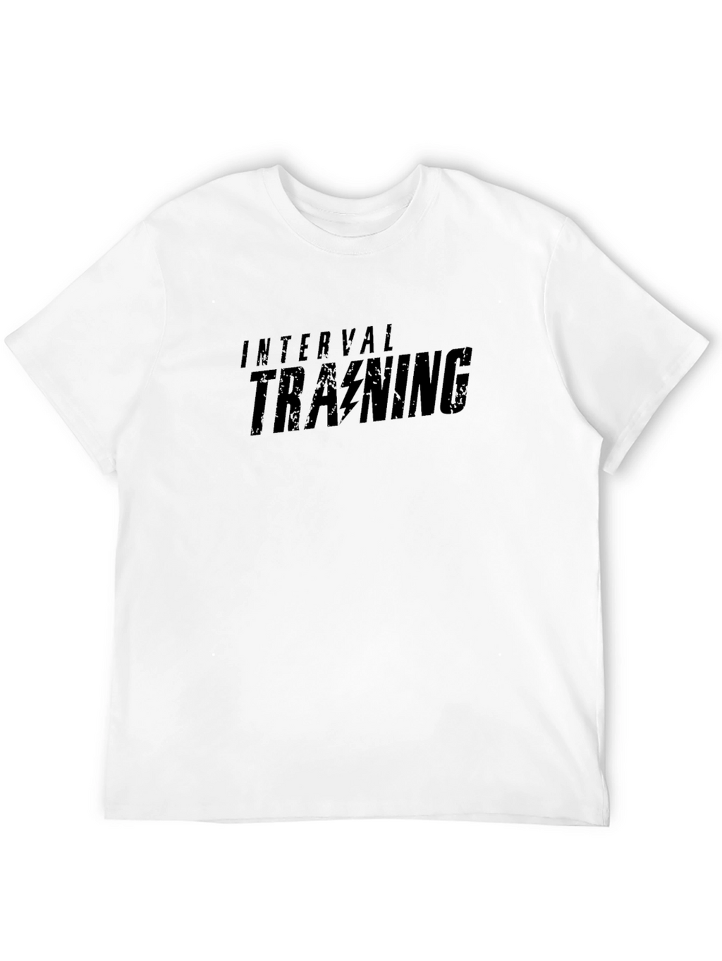 Interval Training Black T-Shirt - Gym Workout Apparel