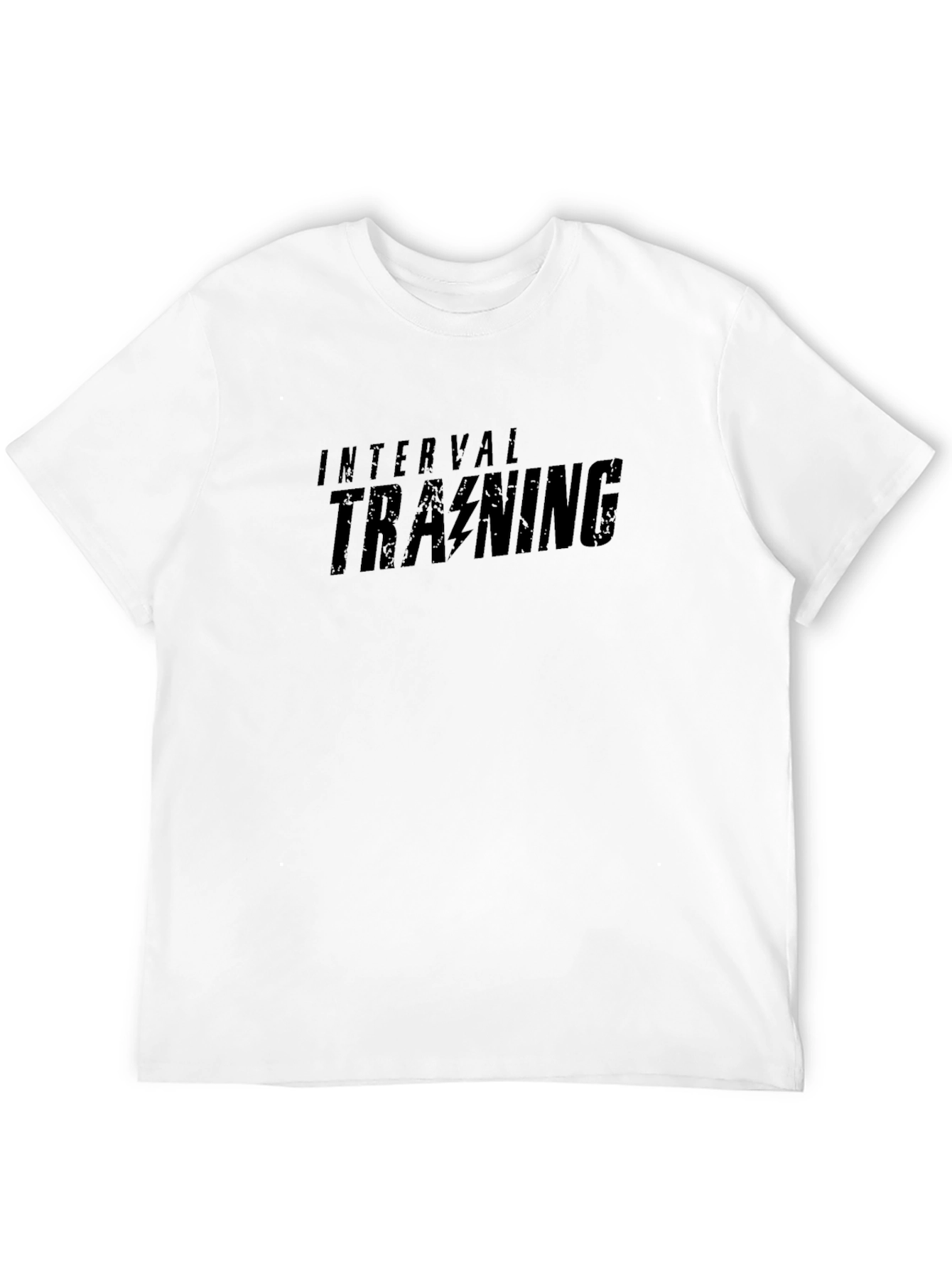 Interval Training Black T-Shirt - Gym Workout Apparel