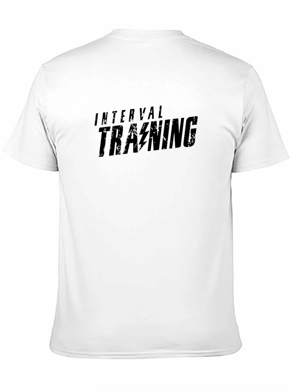 Interval Training Black T-Shirt - Gym Workout Apparel