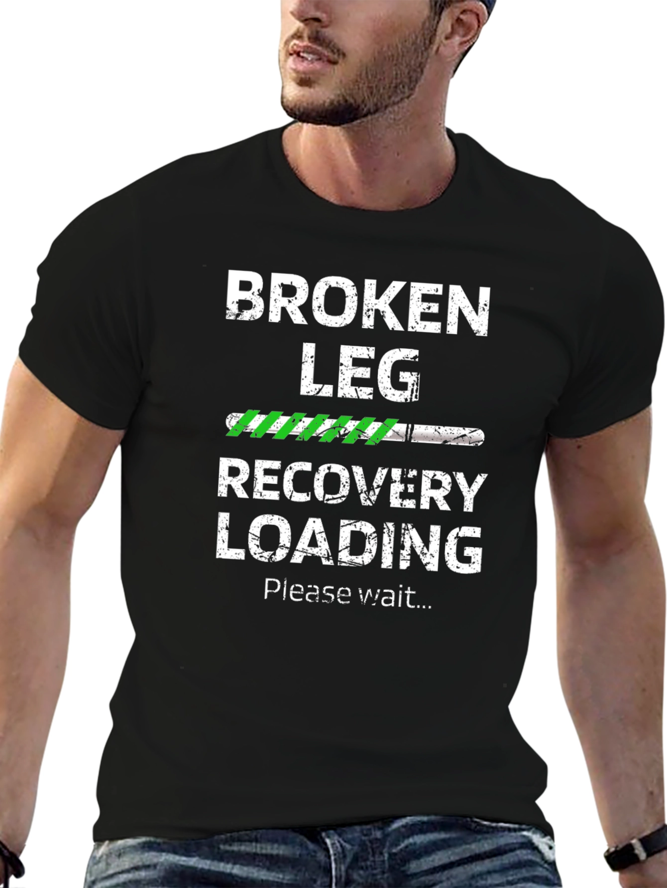 Broken Leg Recovery Loading T-Shirt