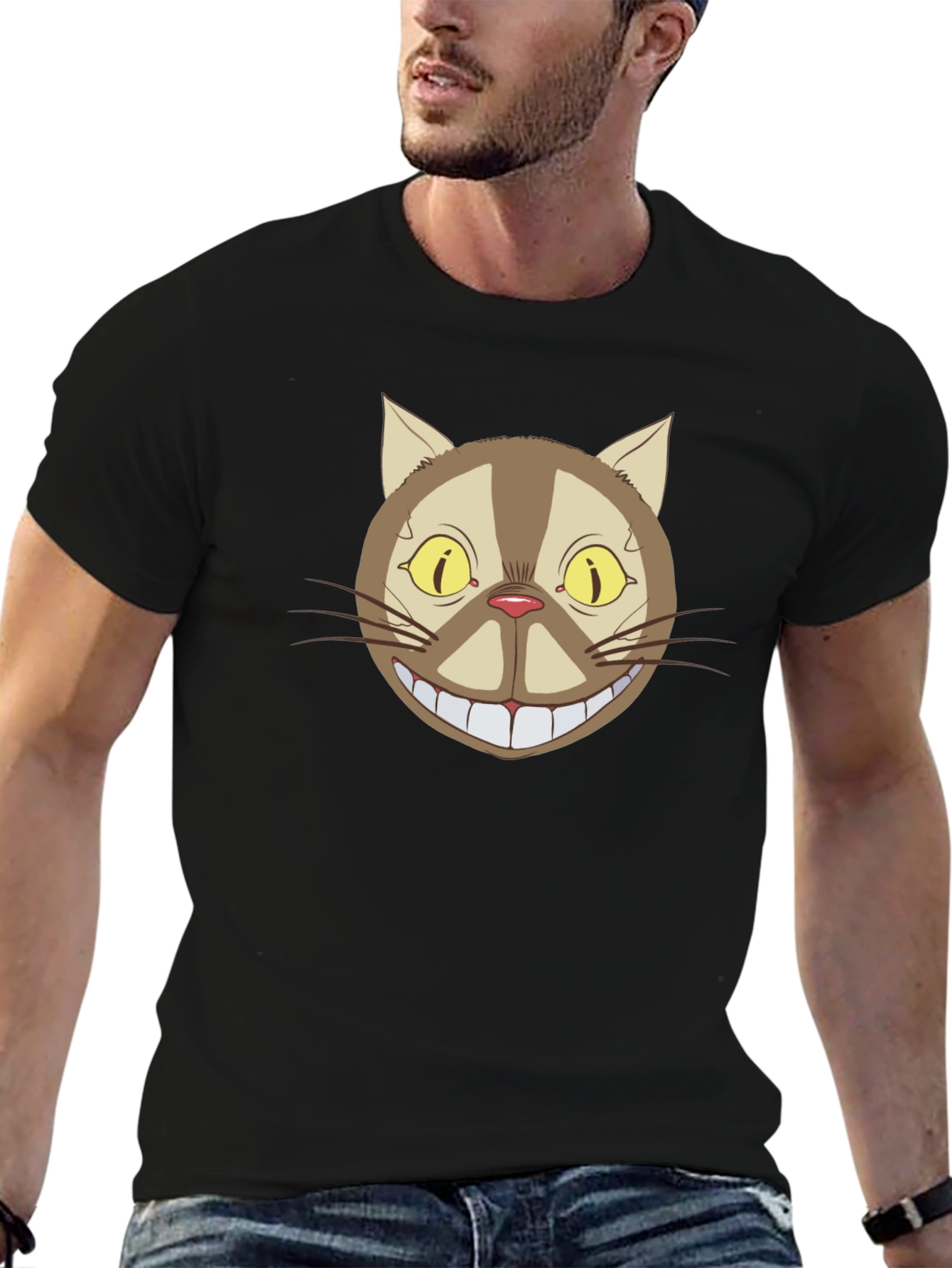 Cheshire Cat Graphic Tee - Classic Cartoon Style