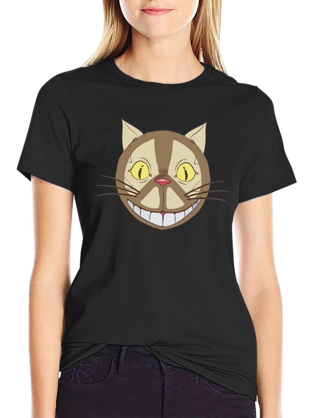 Cheshire Cat Graphic Tee - Classic Cartoon Style