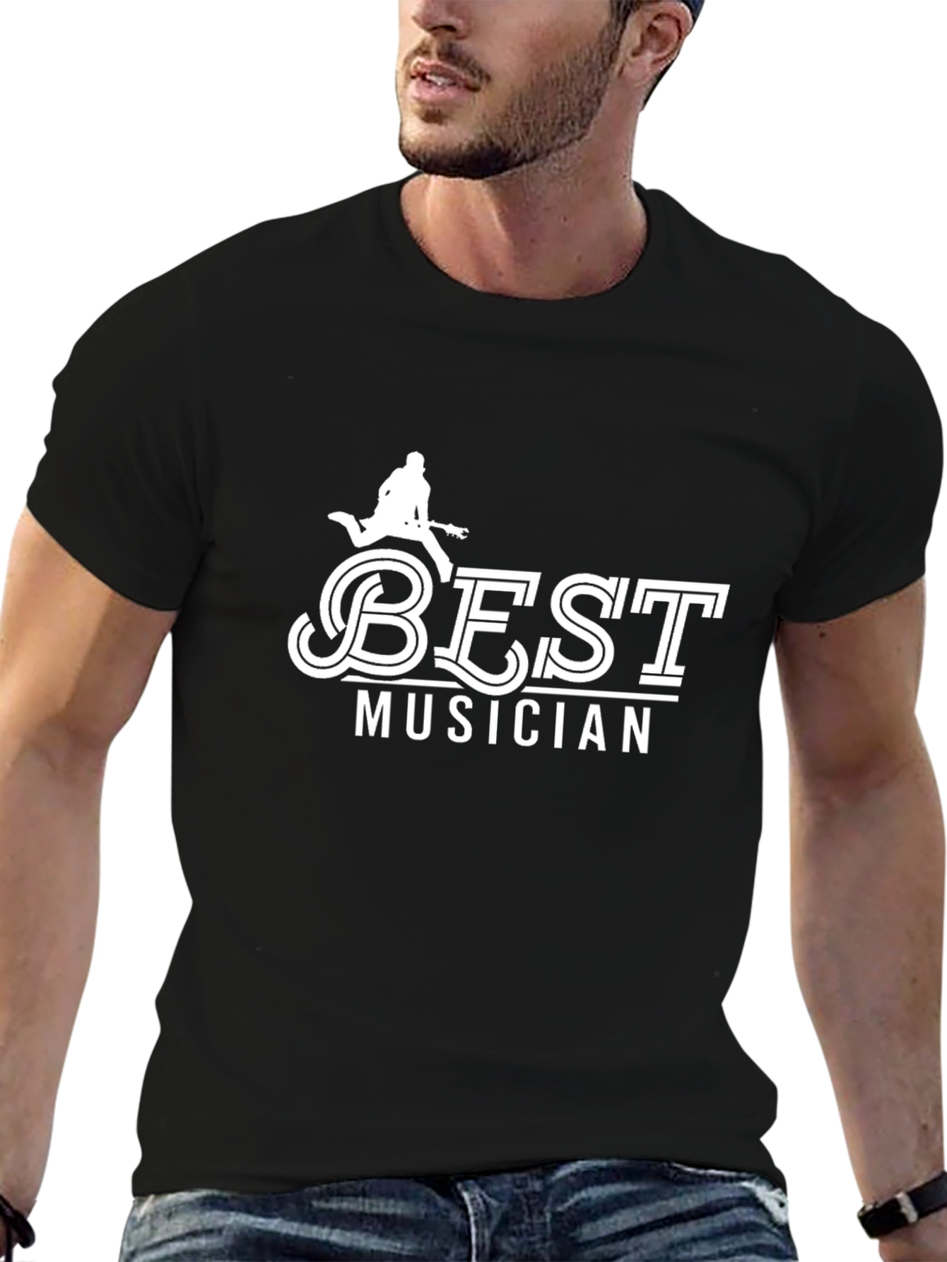 Best Musician Graphic Tee - Black