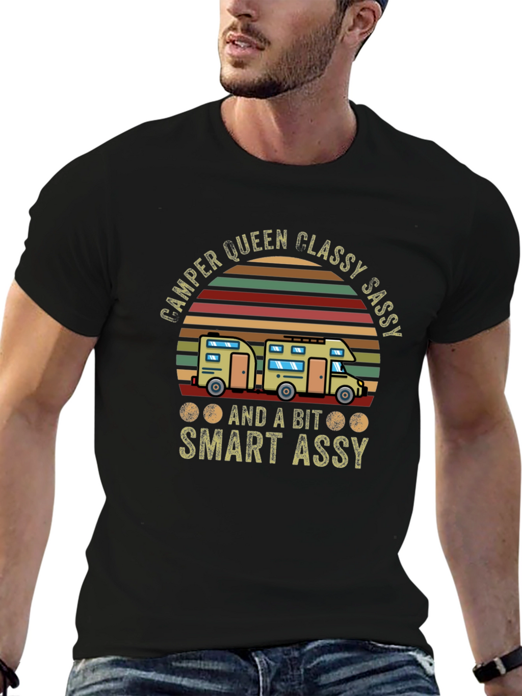 Camper Queen Graphic Tee - Classy Sassy Smart