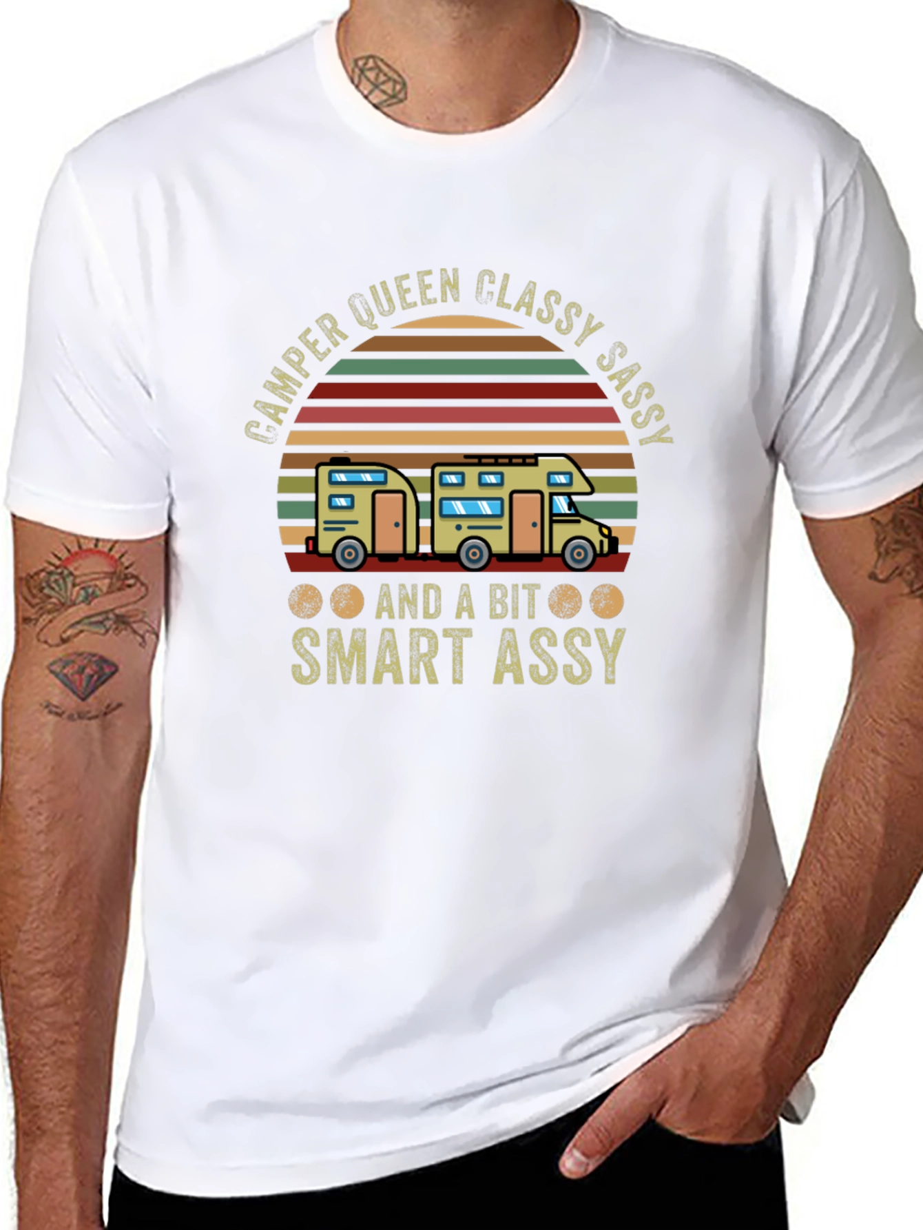Camper Queen Graphic Tee - Classy Sassy Smart