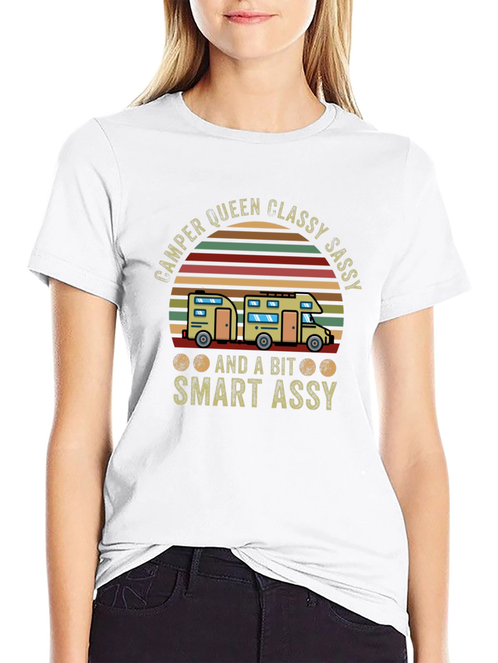 Camper Queen Graphic Tee - Classy Sassy Smart