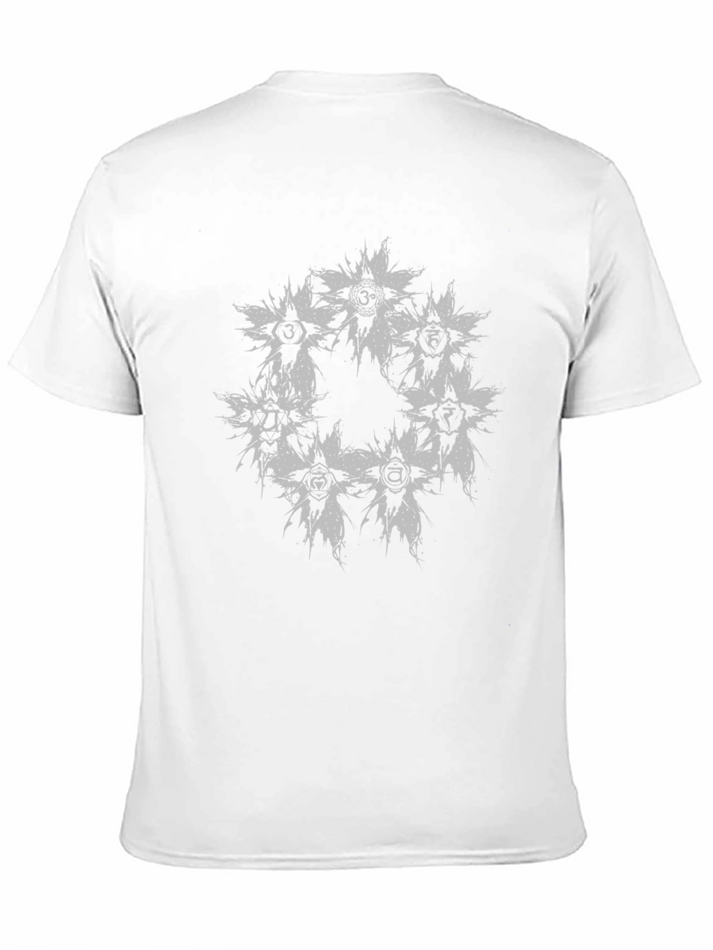 Black T-Shirt with Spiritual Symbol Graphic
