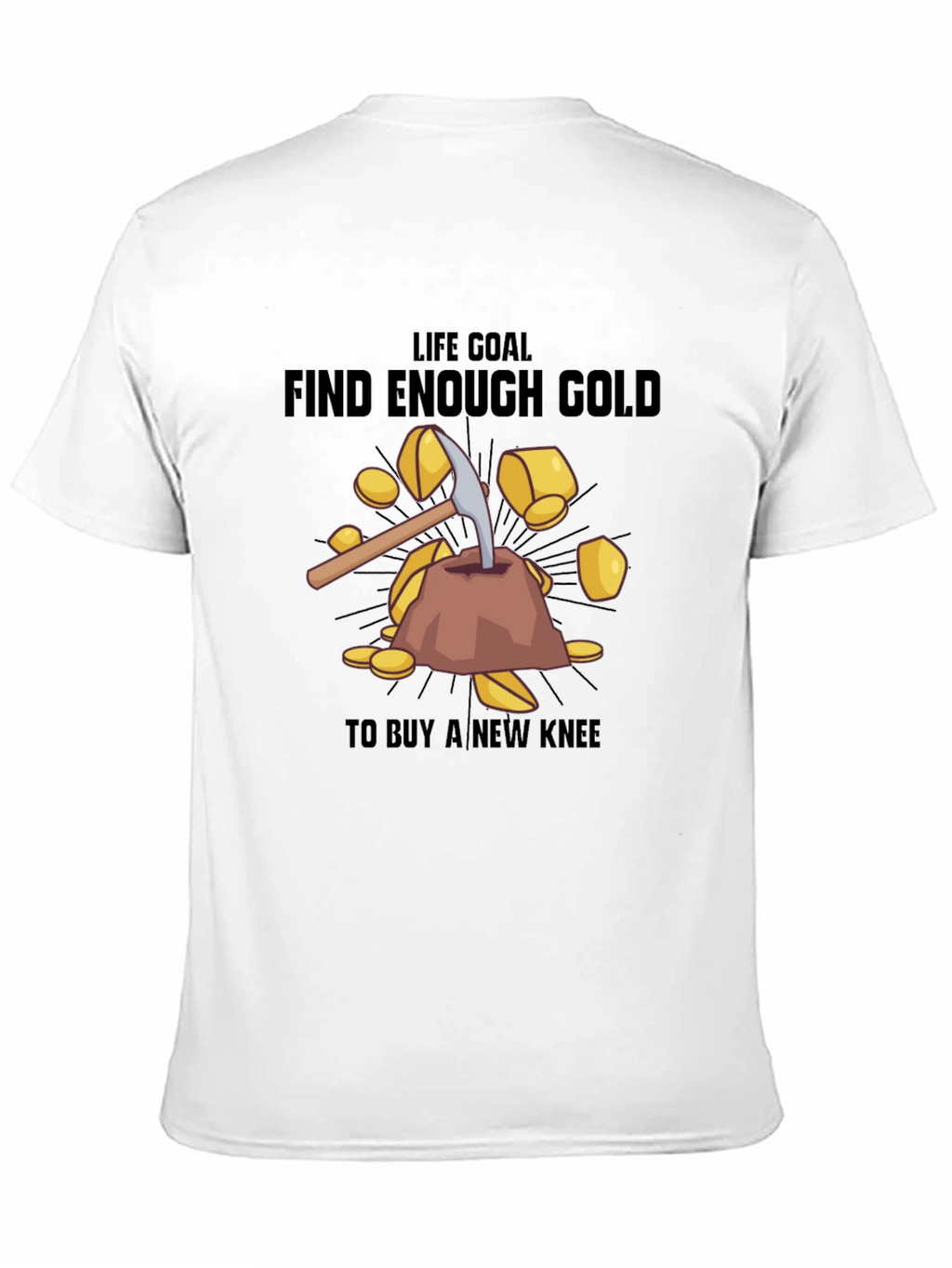 Find Enough Gold Black T-Shirt