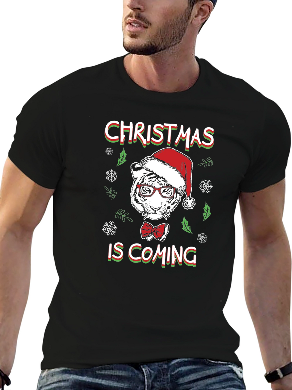 Christmas Tiger T-Shirt