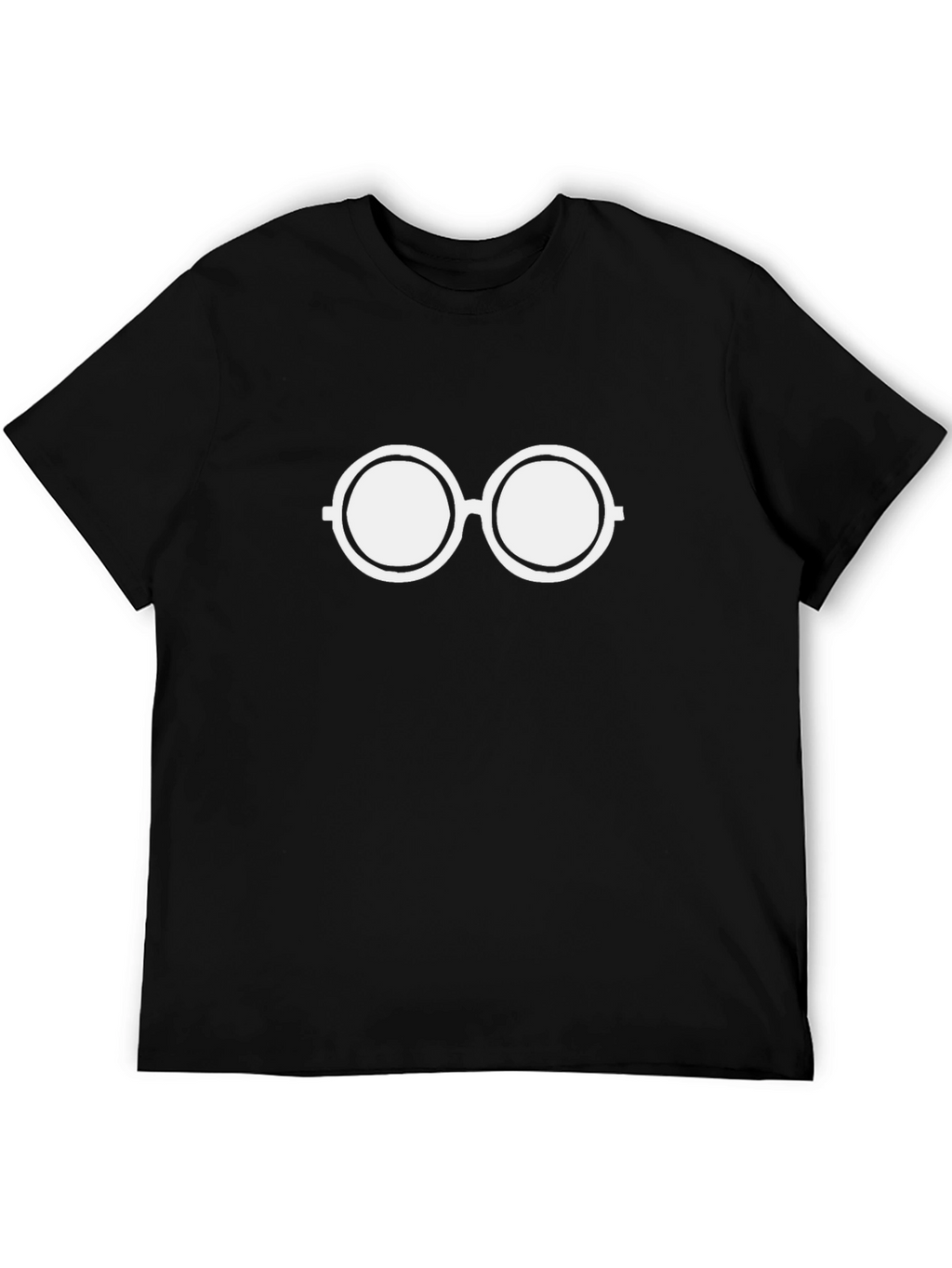 Retro Round Glasses Graphic Tee - Classic Cool!