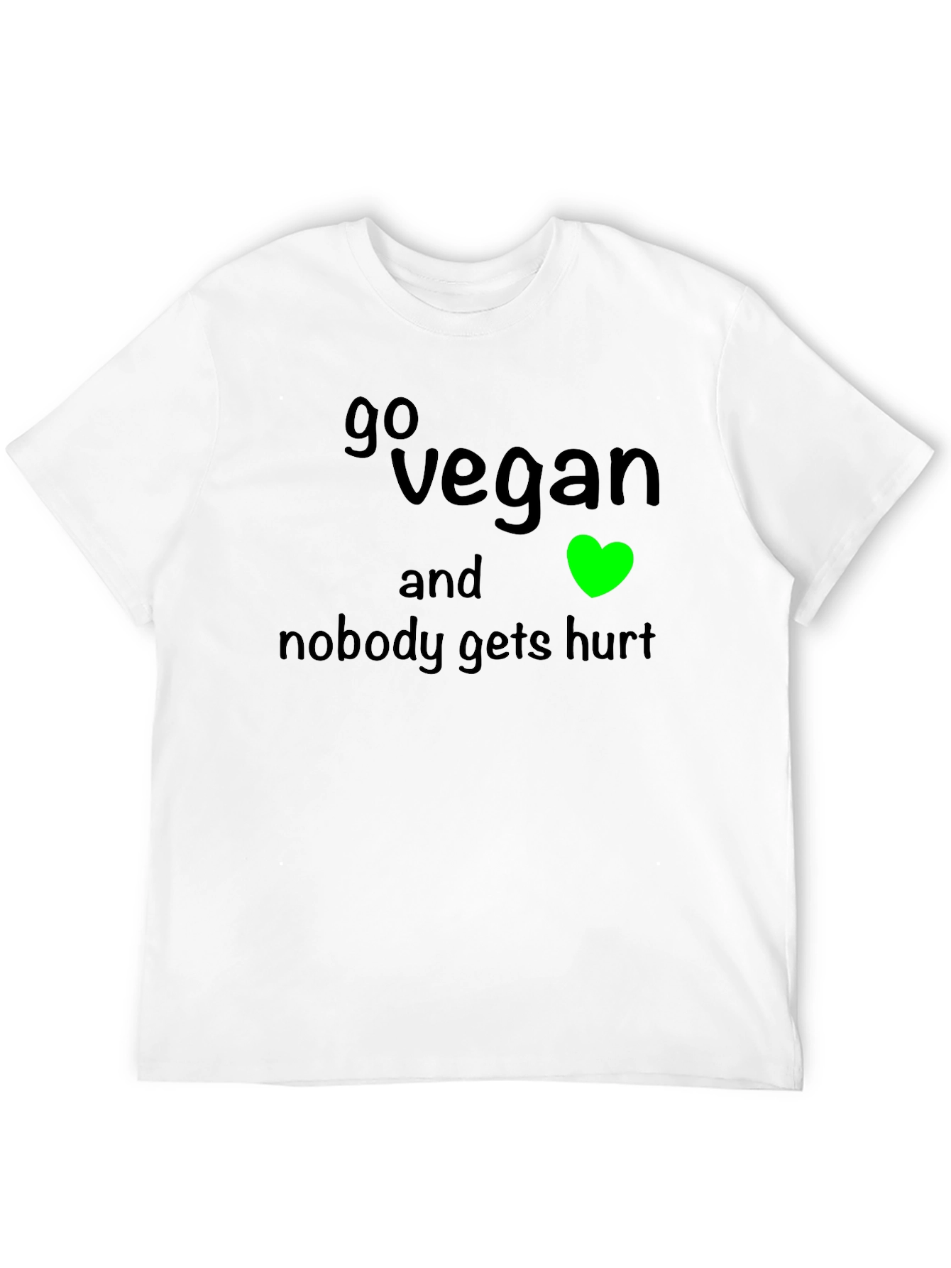 Go Vegan T-Shirt: Nobody Gets Hurt Tee