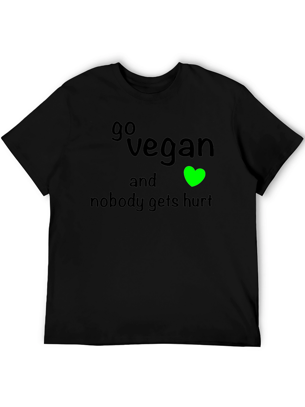 Go Vegan T-Shirt: Nobody Gets Hurt Tee
