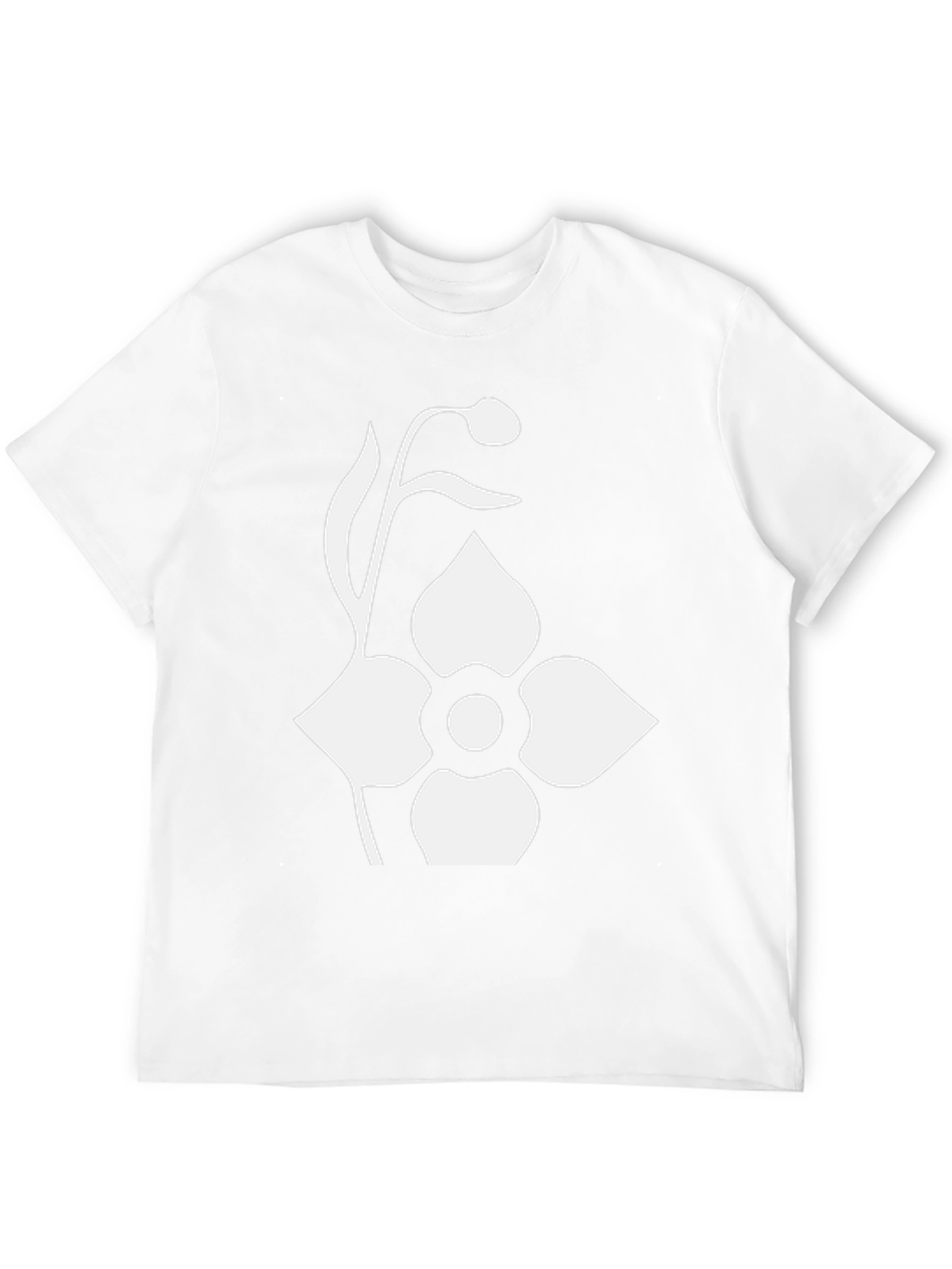 Minimalist Flower Graphic T-Shirt