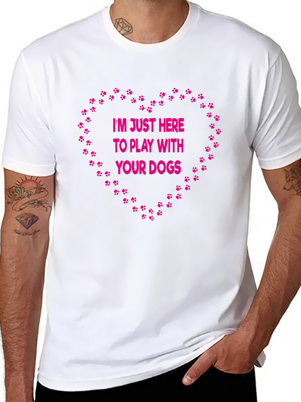 Dog Lover T-Shirt: Im Just Here to Play