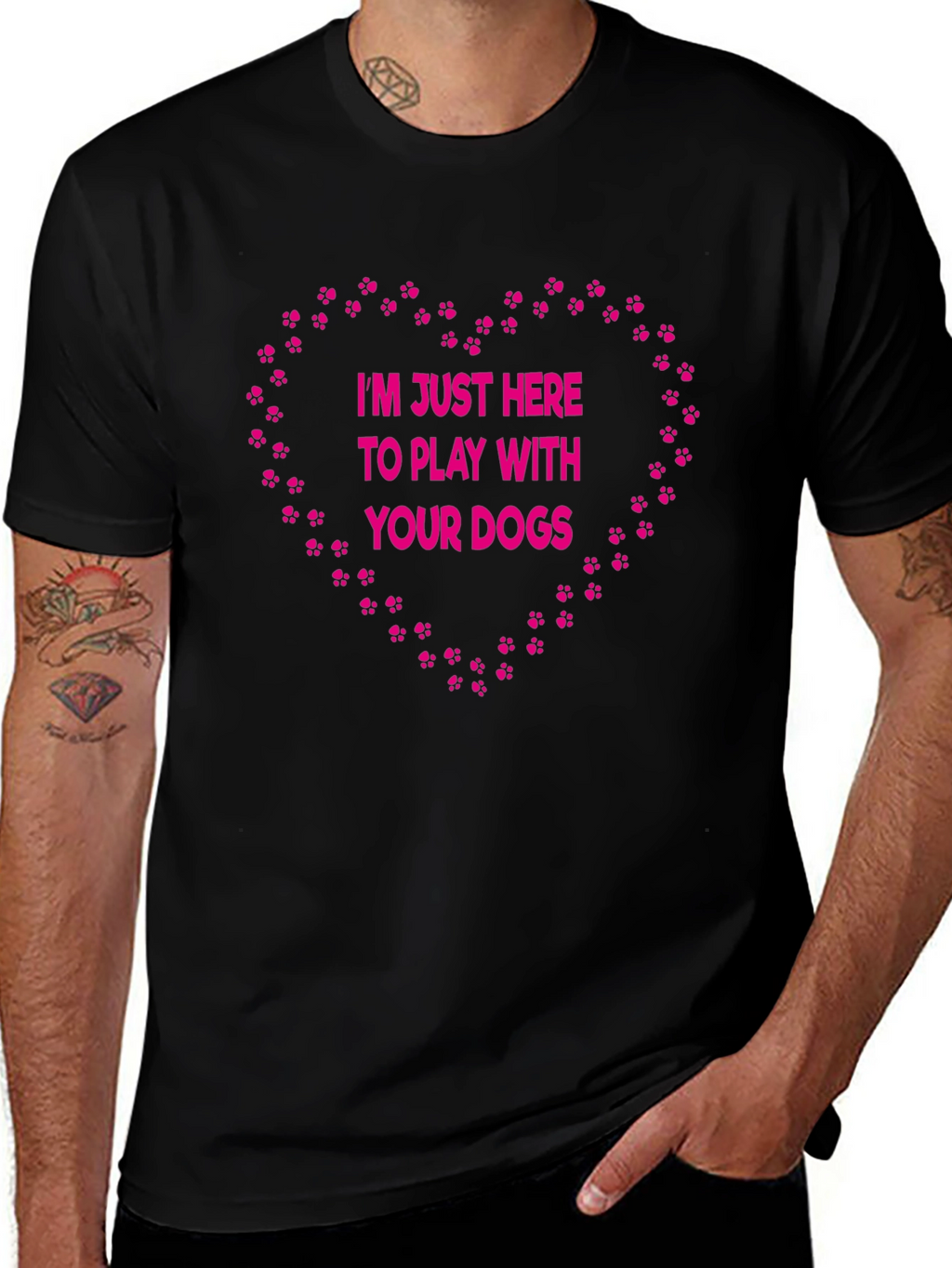 Dog Lover T-Shirt: Im Just Here to Play