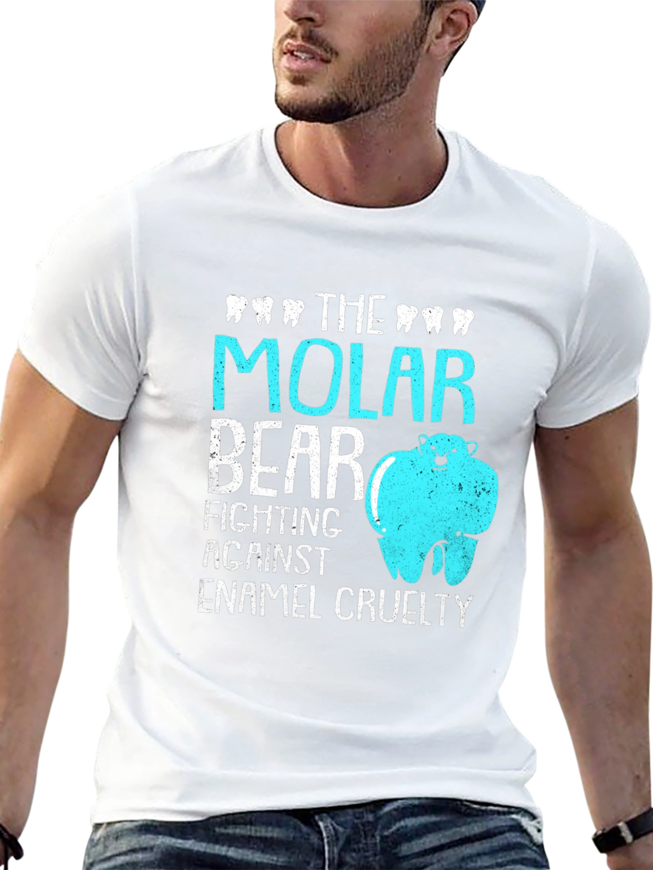 Molar Bear Fighting Enamel Cruelty T-Shirt