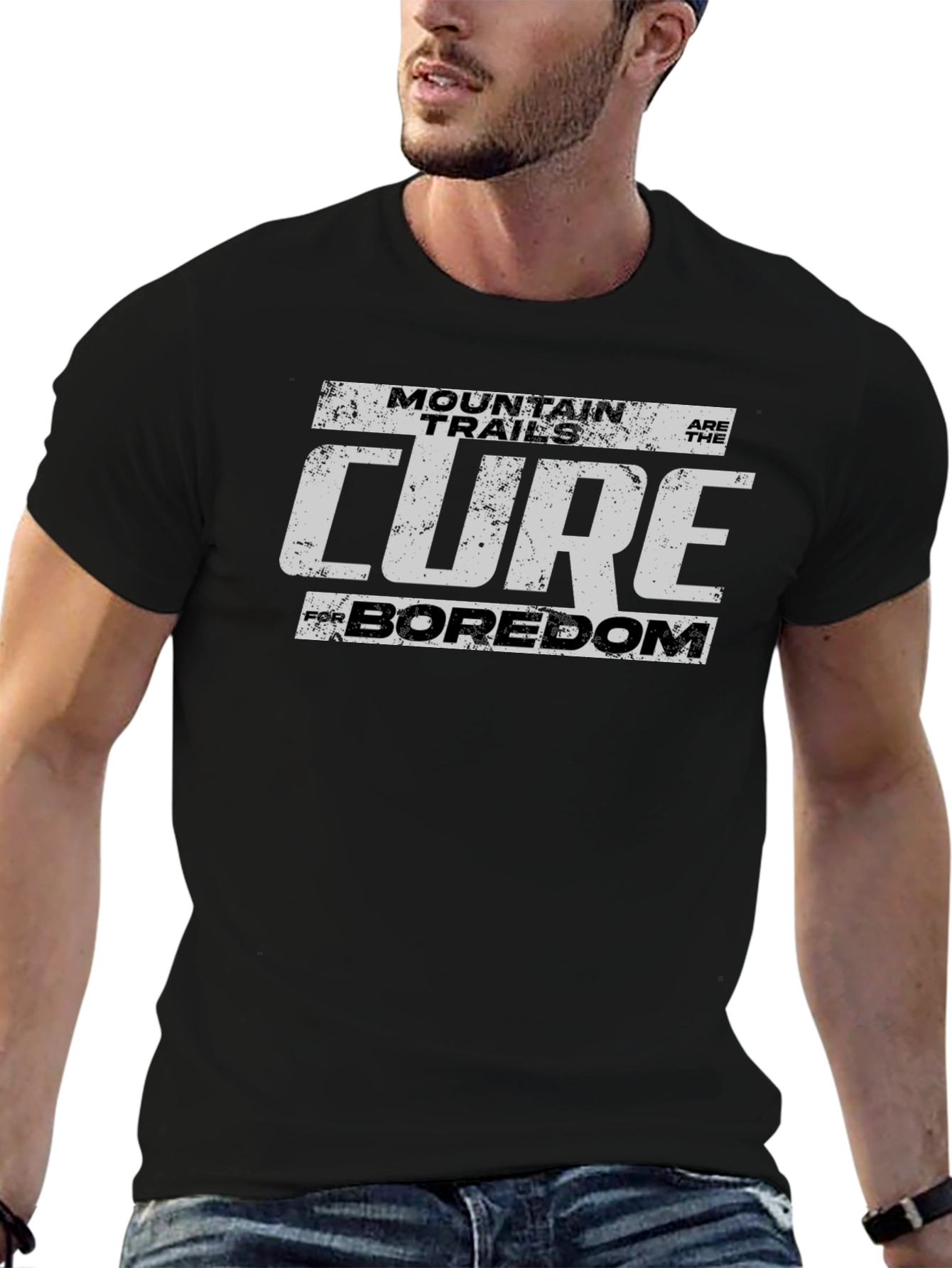 Mountain Trails Cure Boredom Graphic Tee