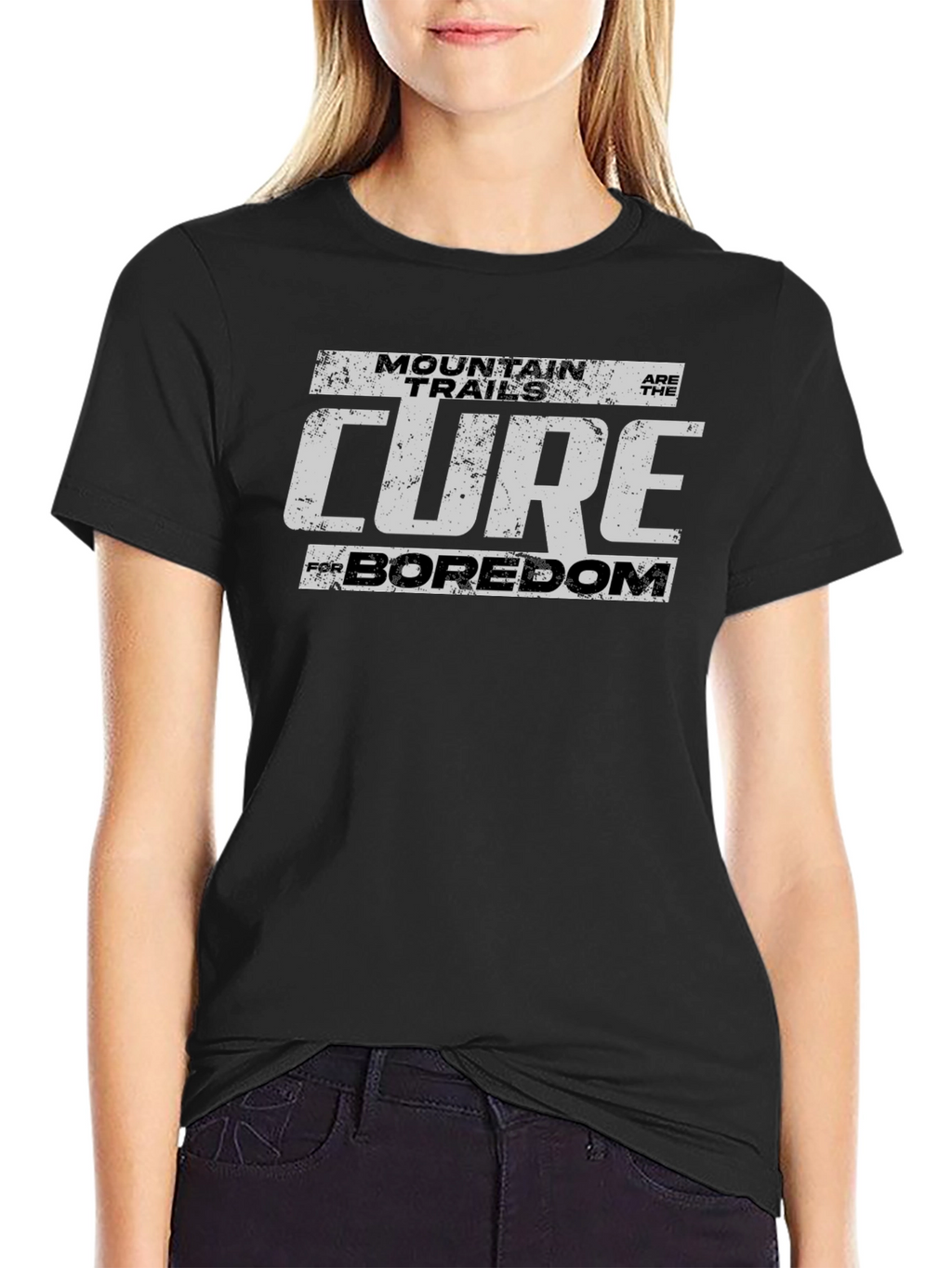 Mountain Trails Cure Boredom Graphic Tee