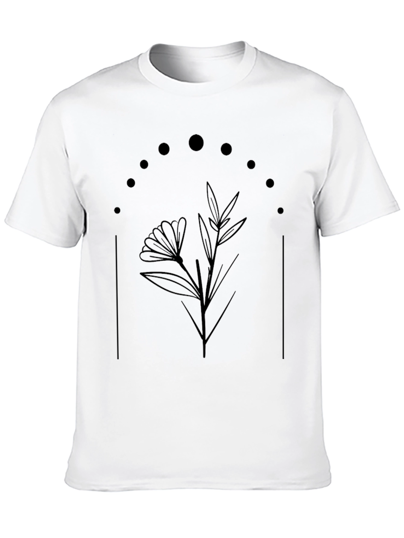 Botanical Moon Phase T-Shirt - Stylish Comfort