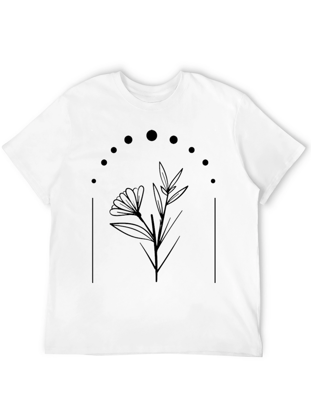 Botanical Moon Phase T-Shirt - Stylish Comfort