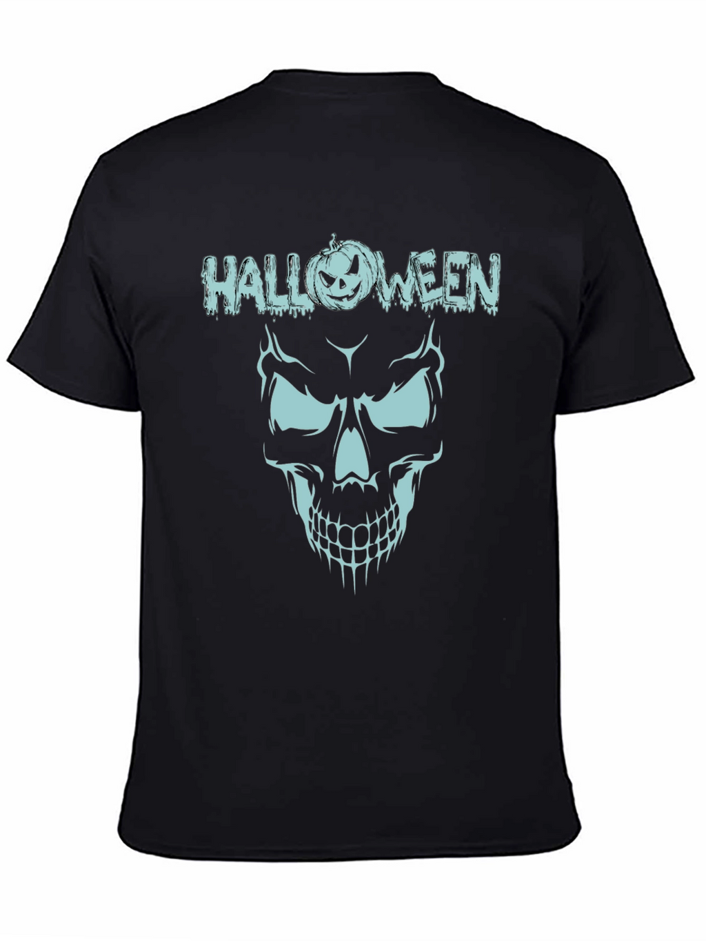 Halloween Skull Graphic Tee - Spooky Season Shirt