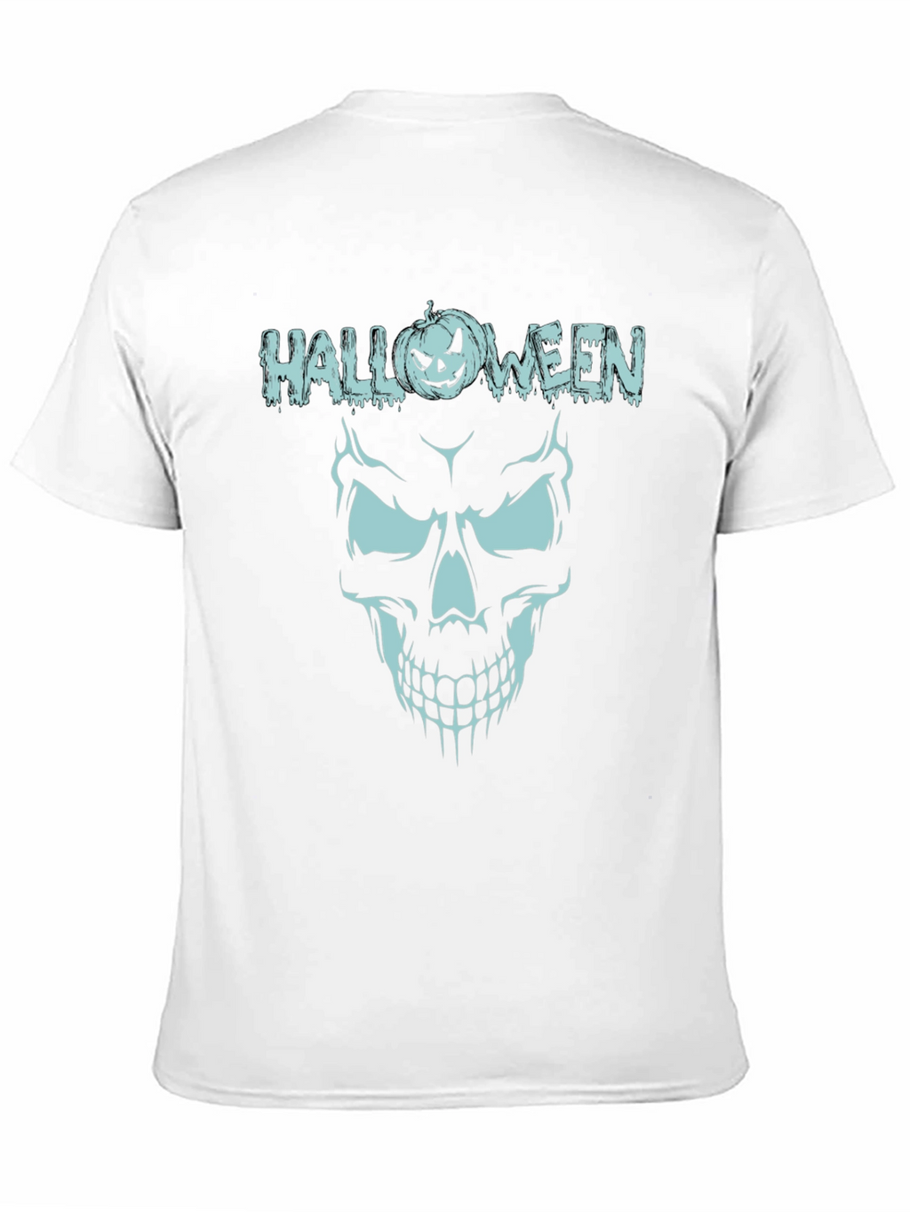 Halloween Skull Graphic Tee - Spooky Season Shirt