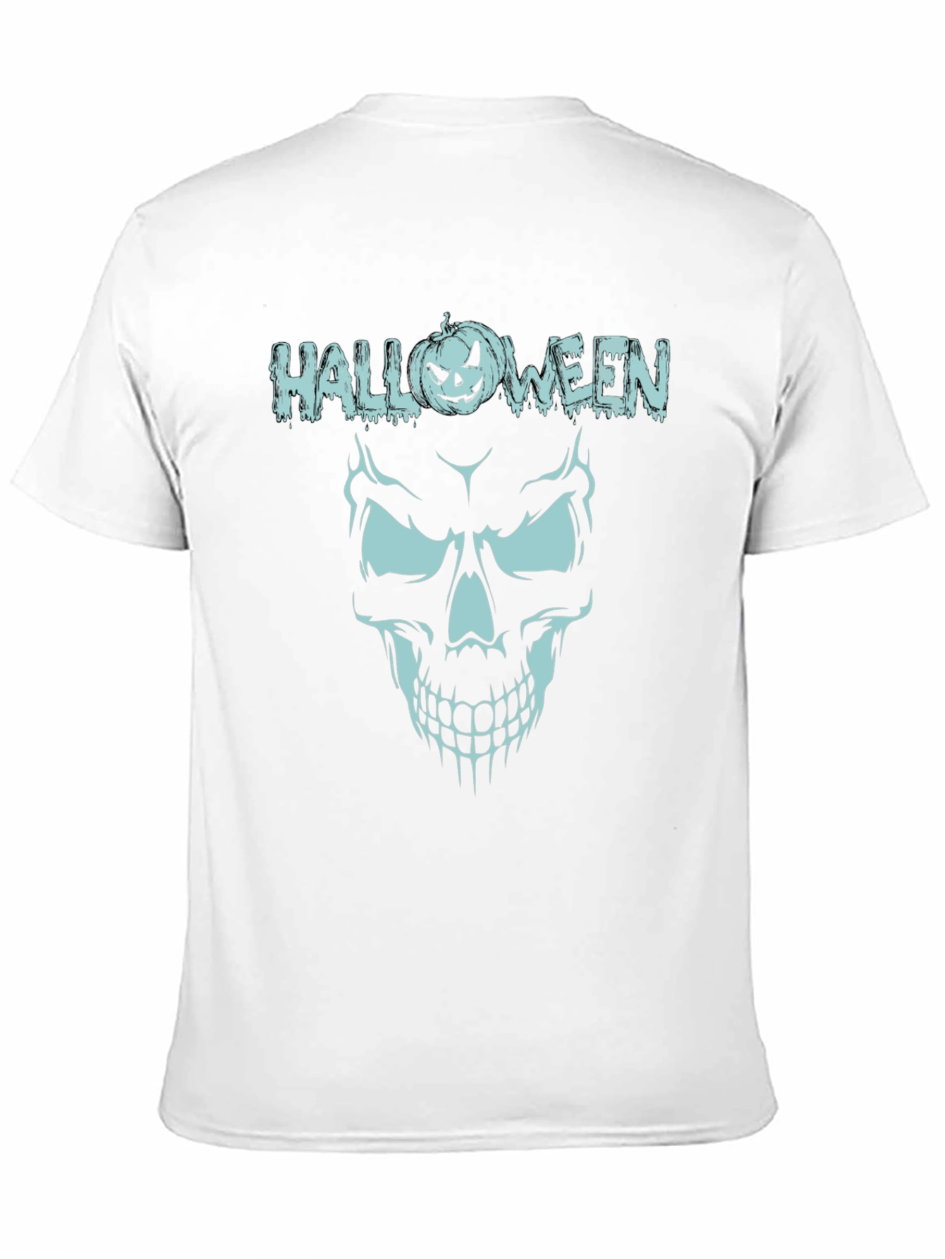 Halloween Skull Graphic Tee - Spooky Season Shirt