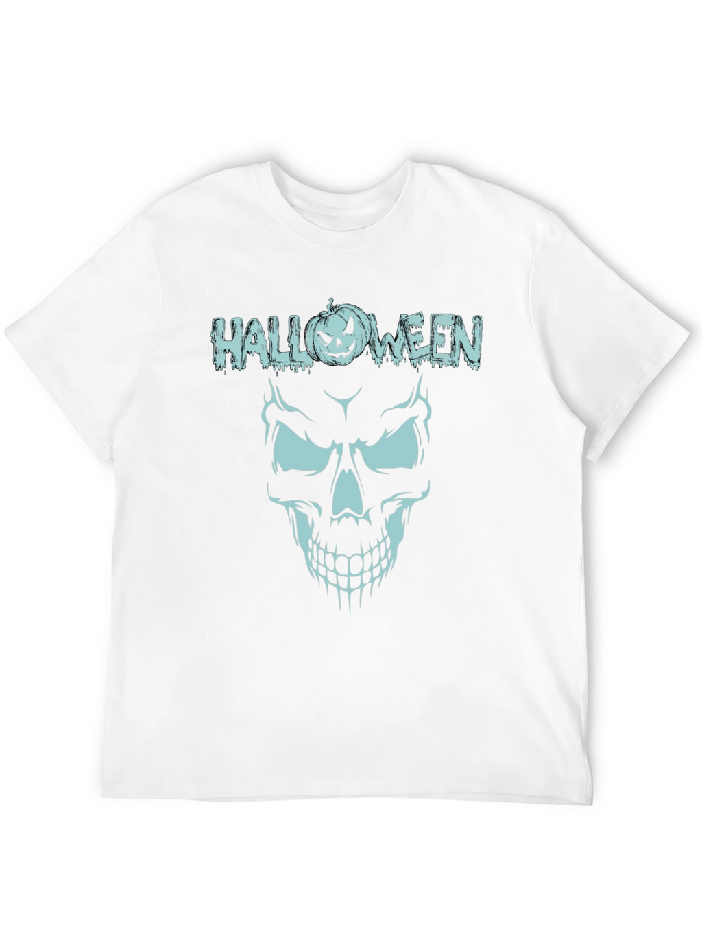 Halloween Skull Graphic Tee - Spooky Season Shirt
