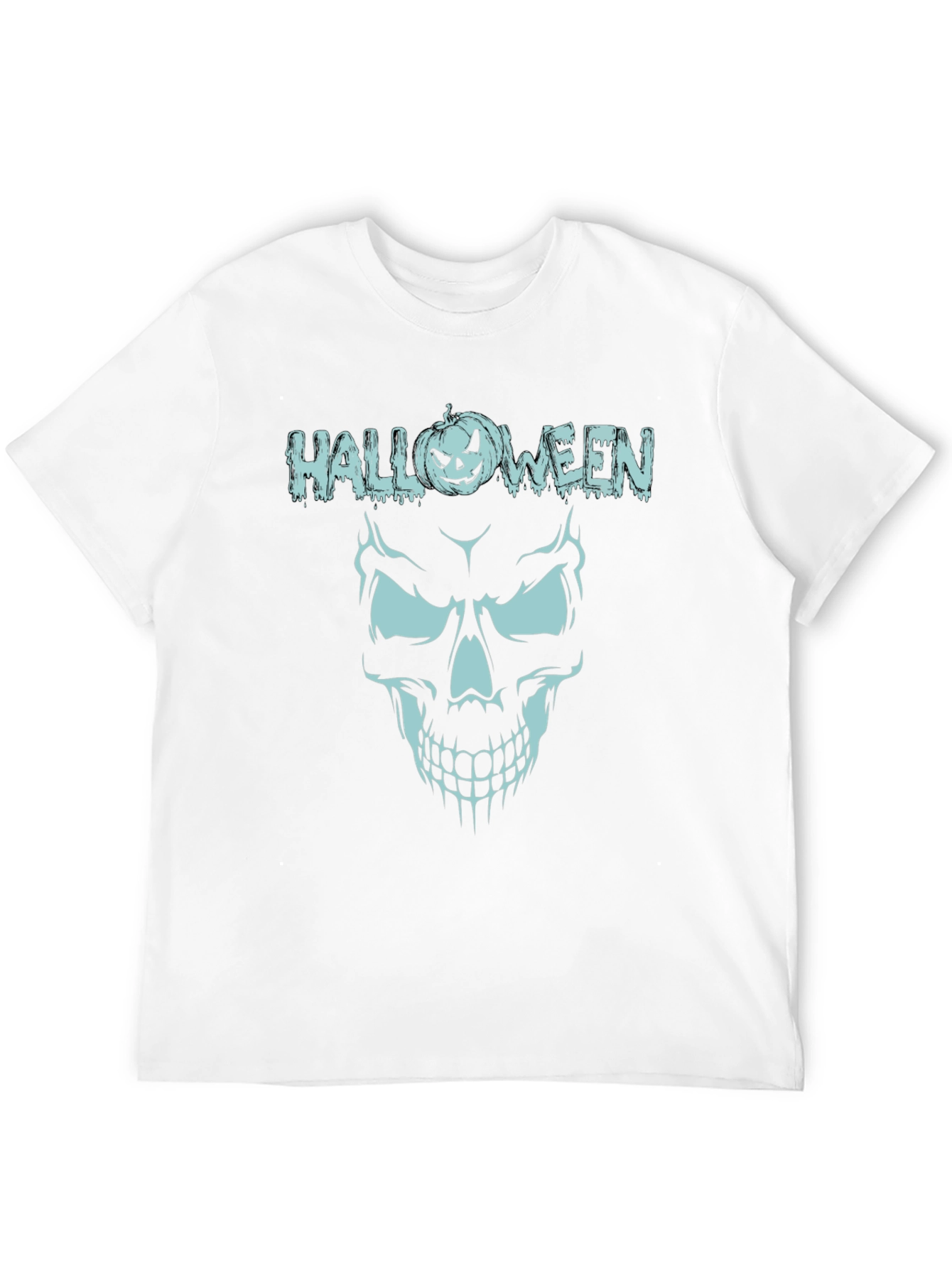 Halloween Skull Graphic Tee - Spooky Season Shirt