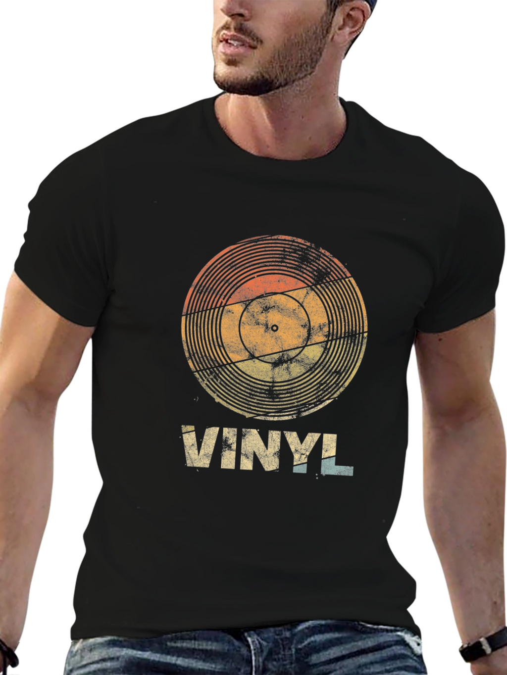 Retro Vinyl Record T-Shirt