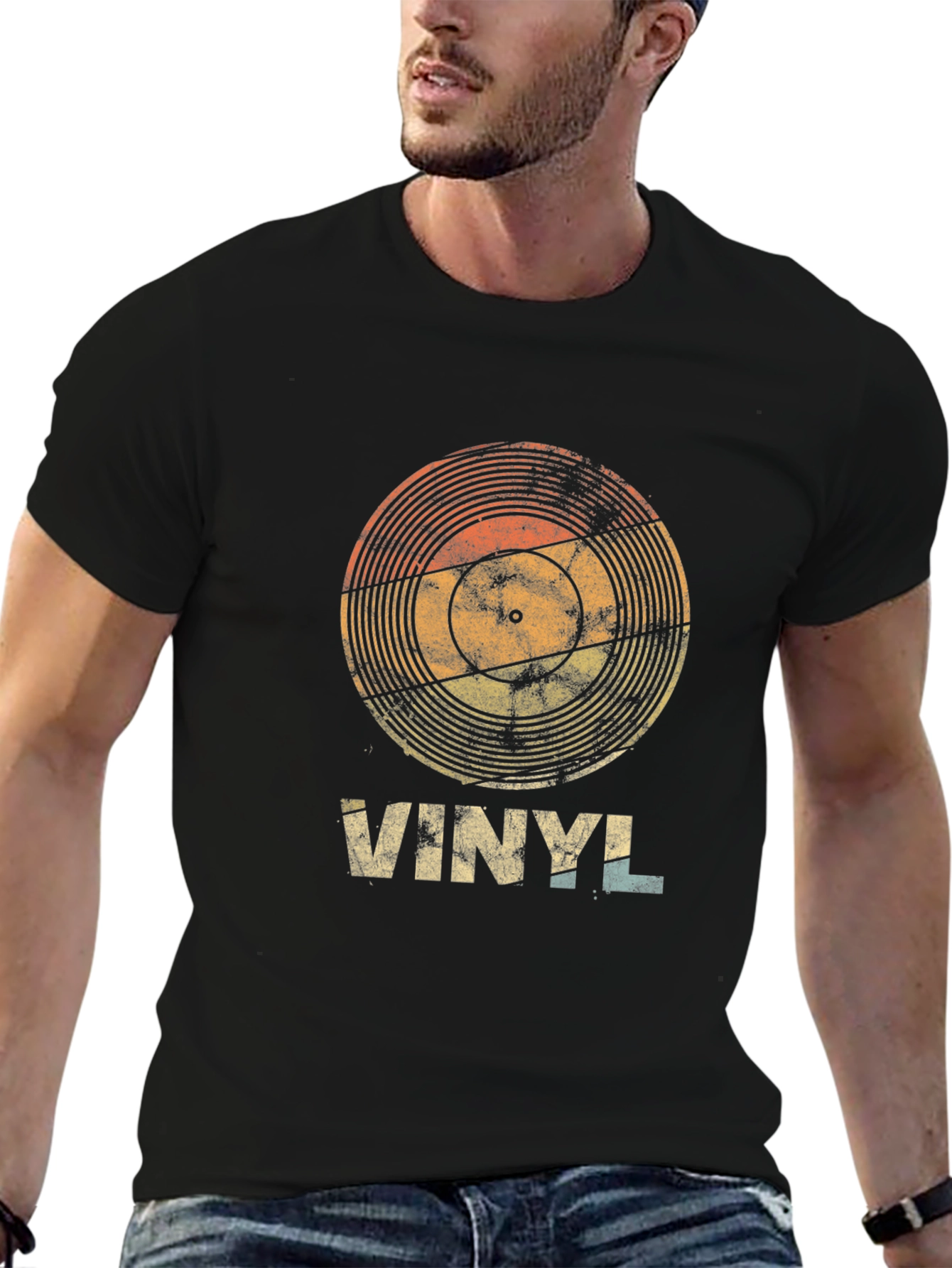Retro Vinyl Record T-Shirt