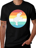 Elephant Sunset Graphic Tee