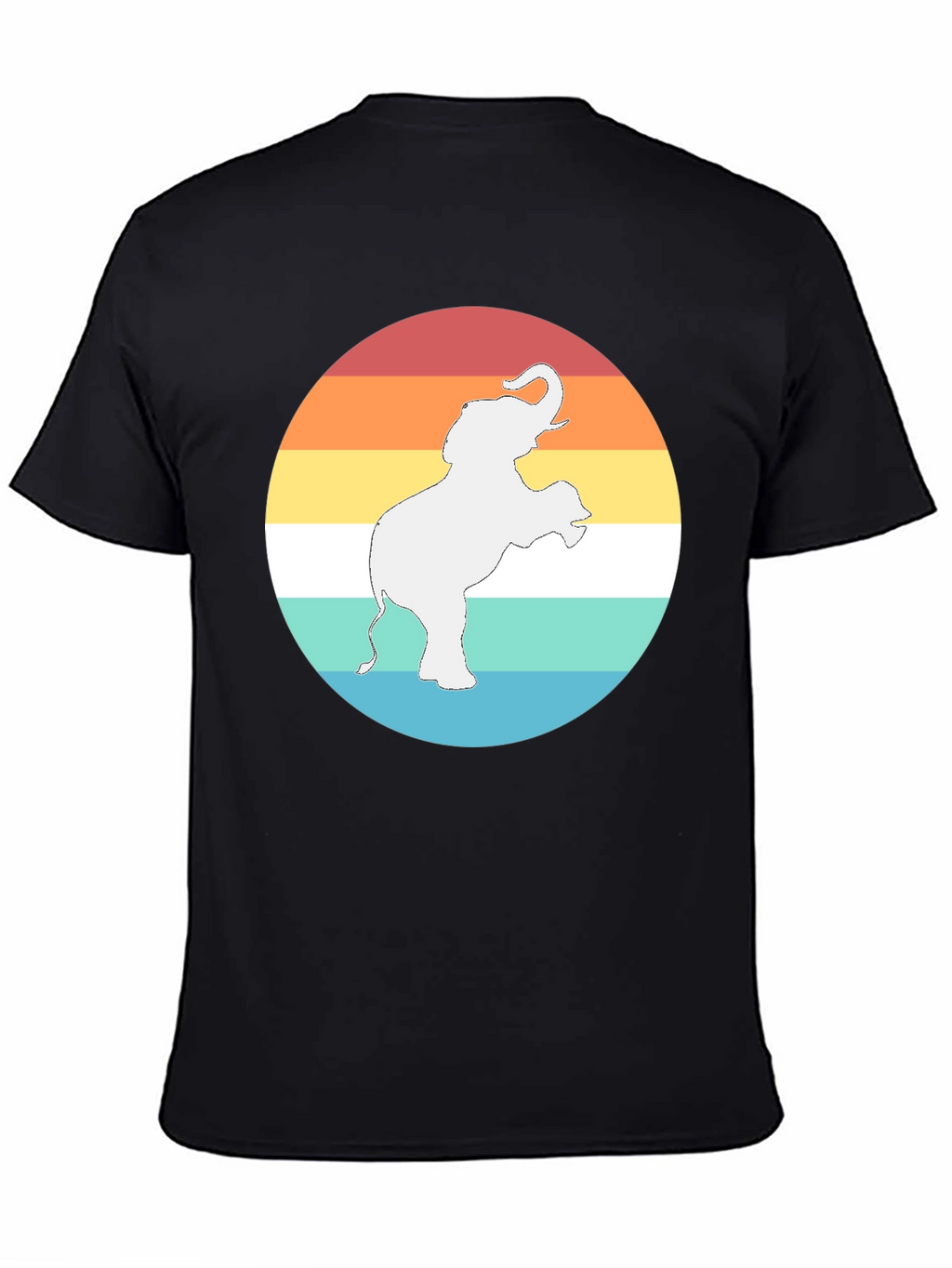 Elephant Sunset Graphic Tee