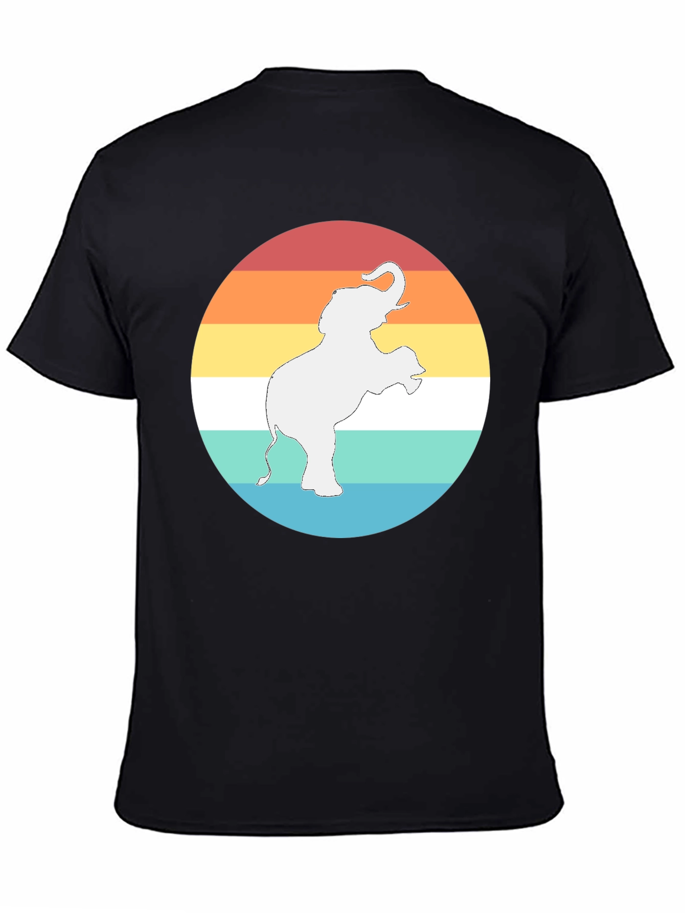 Elephant Sunset Graphic Tee