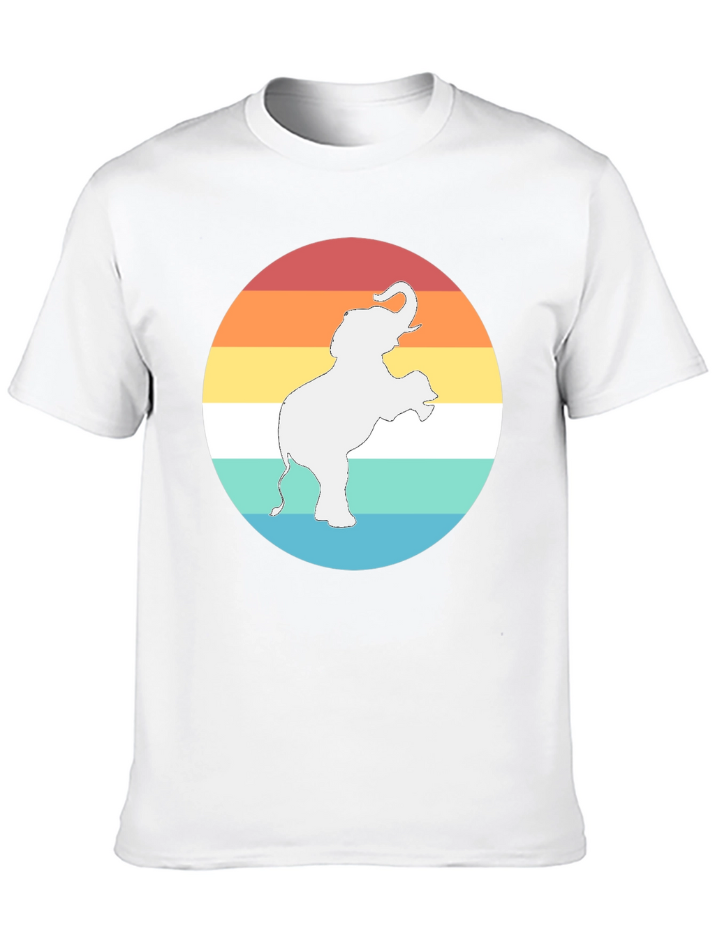 Elephant Sunset Graphic Tee