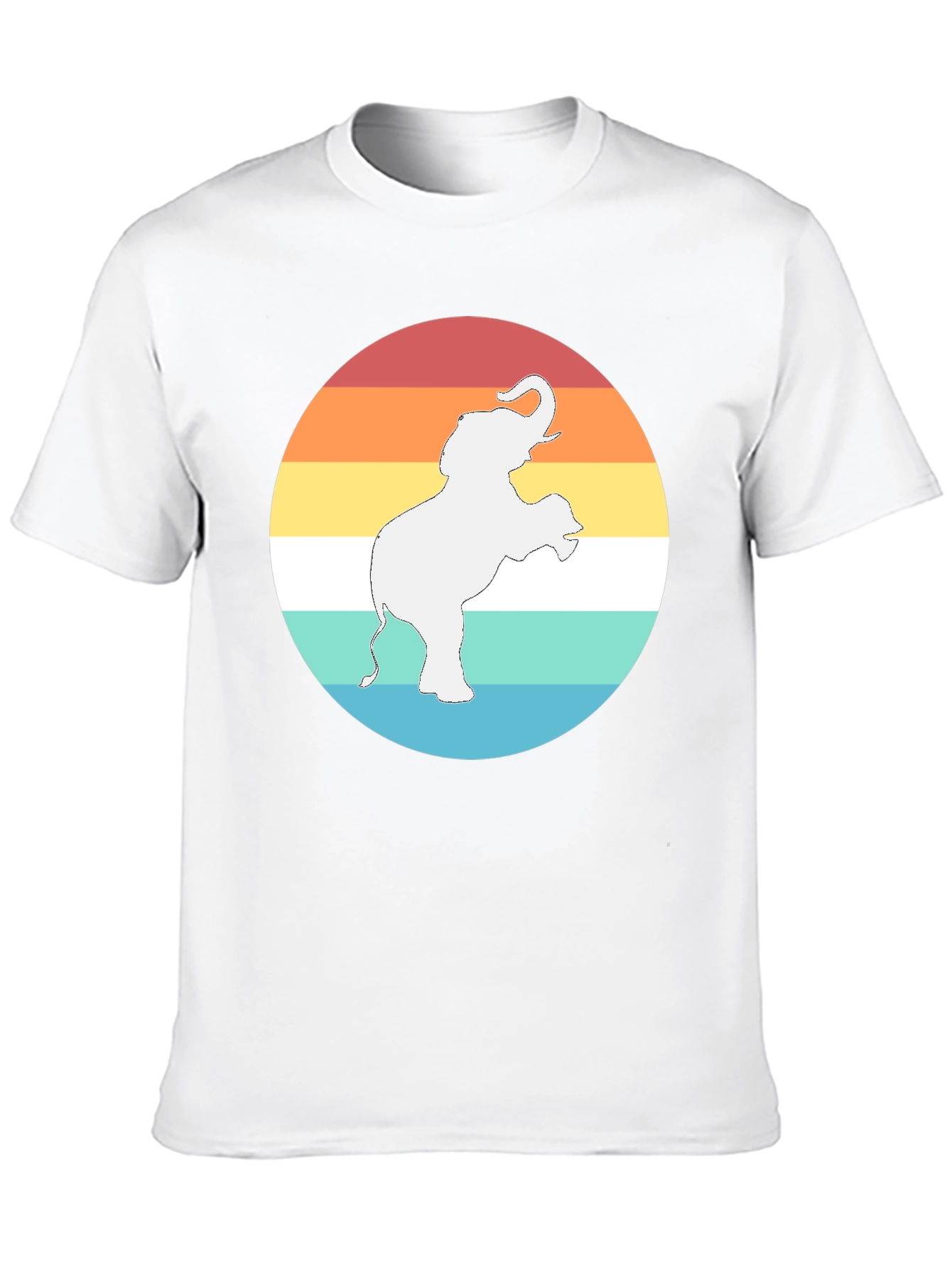 Elephant Sunset Graphic Tee