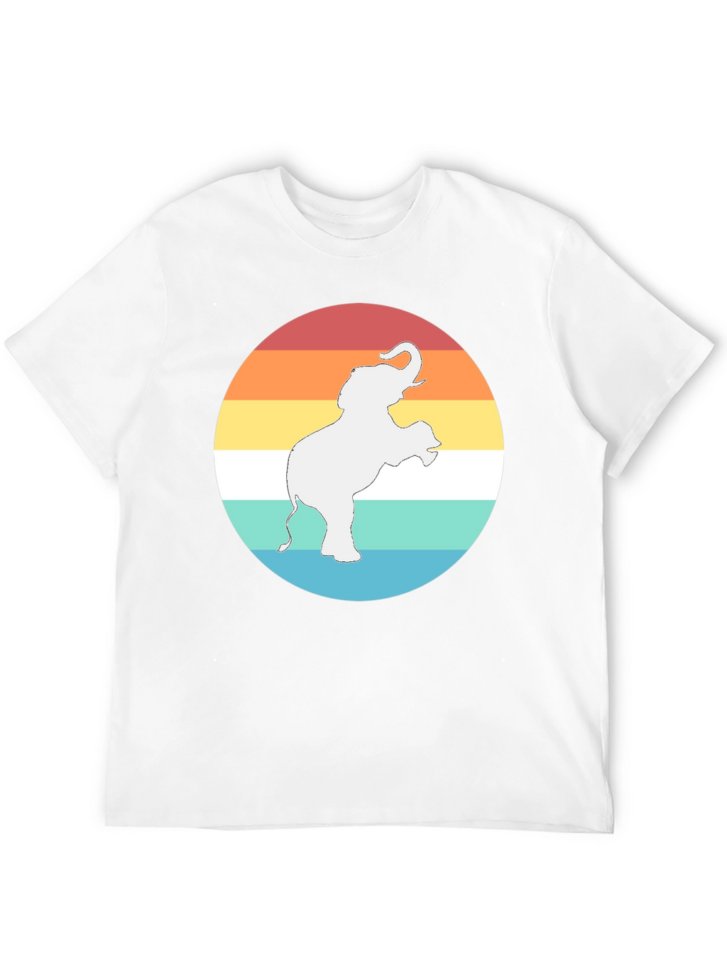 Elephant Sunset Graphic Tee