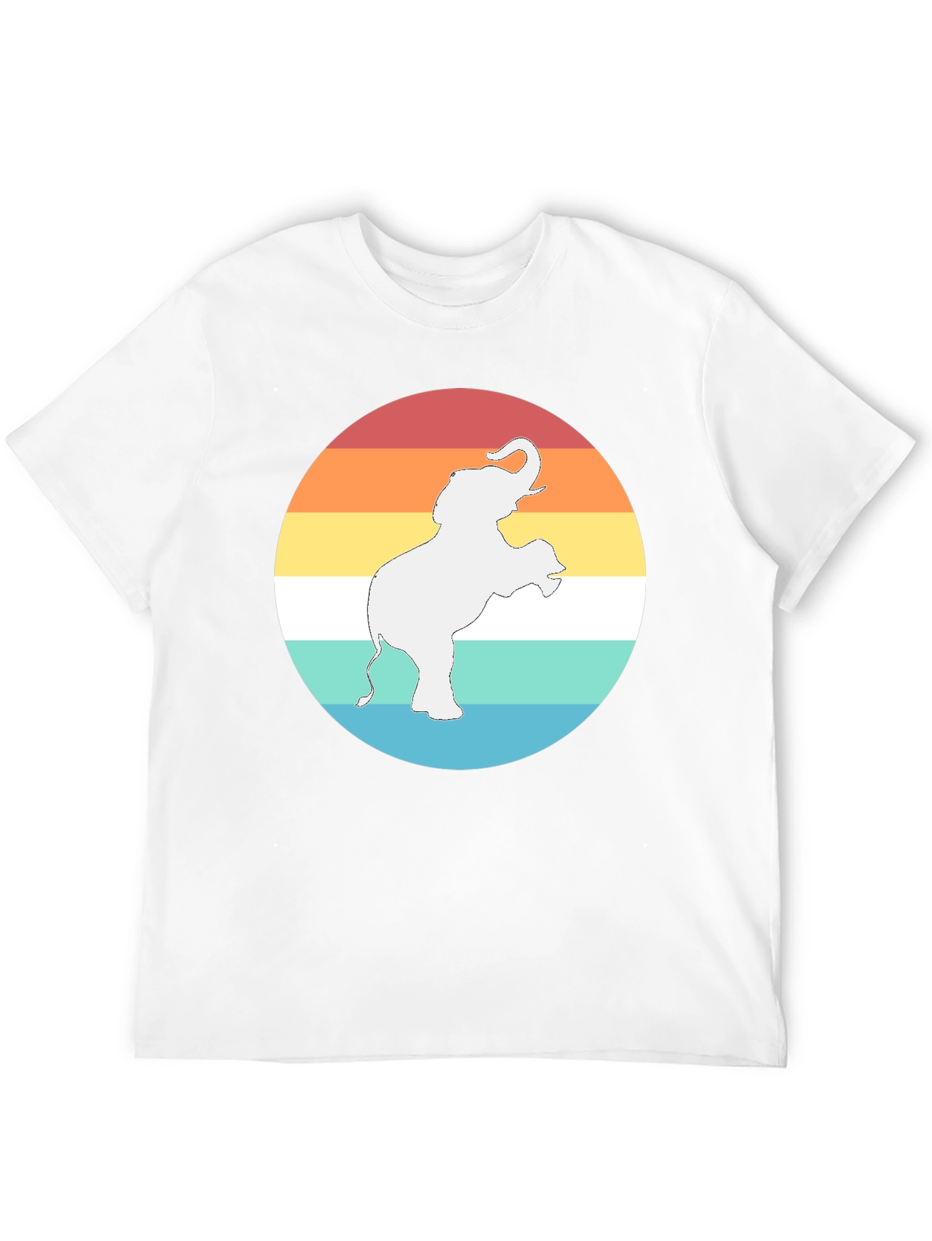 Elephant Sunset Graphic Tee