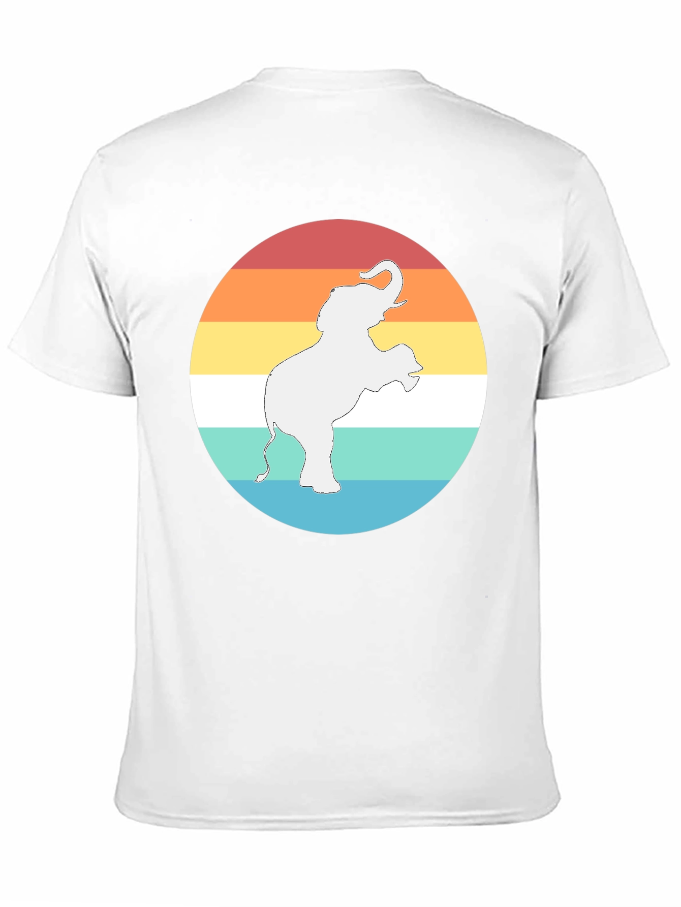 Elephant Sunset Graphic Tee