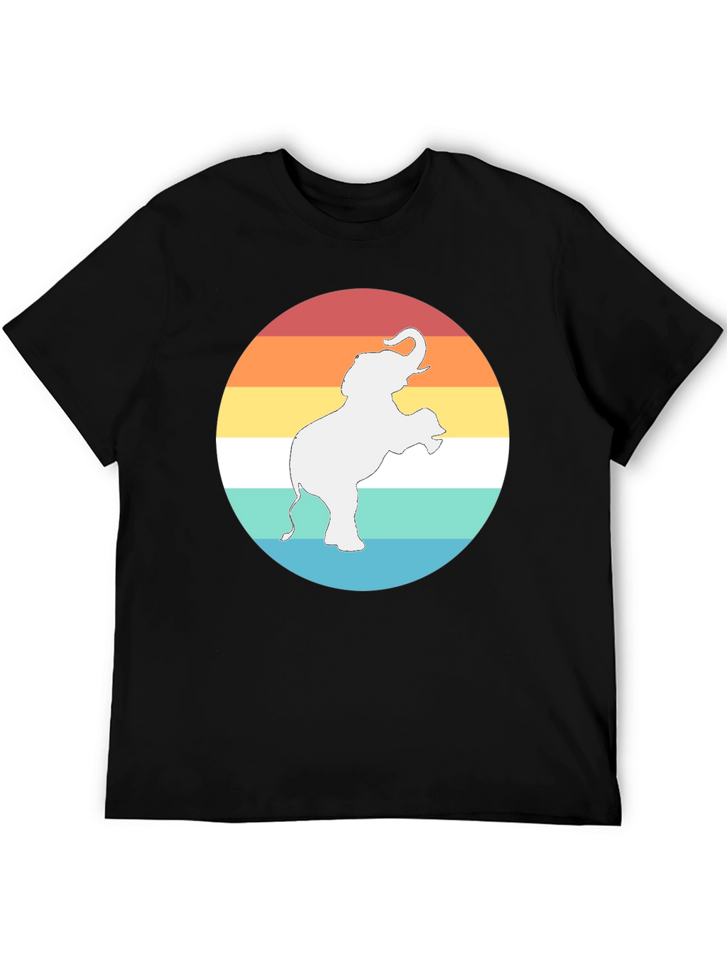 Elephant Sunset Graphic Tee