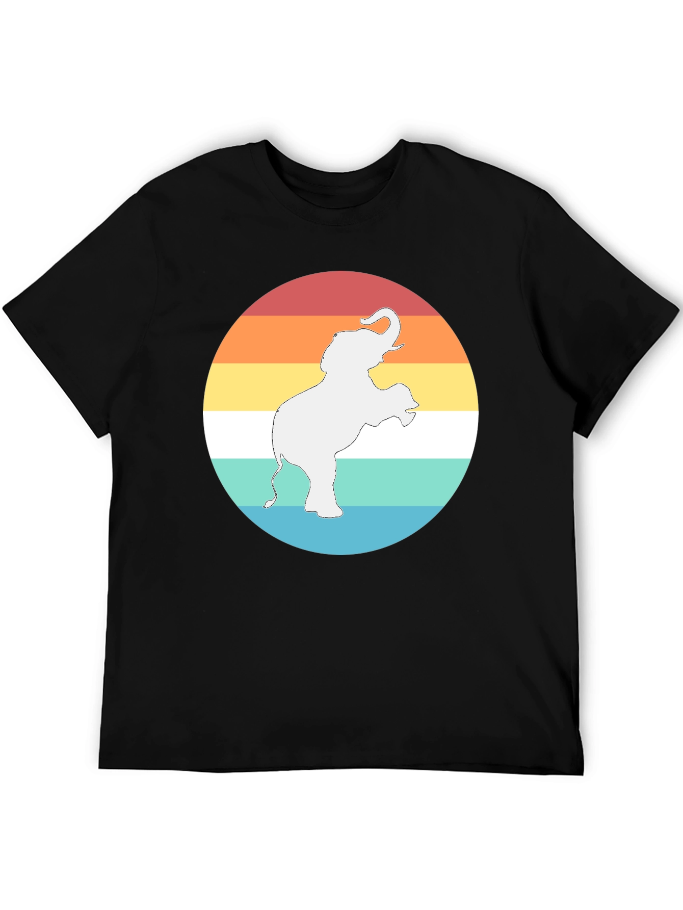 Elephant Sunset Graphic Tee