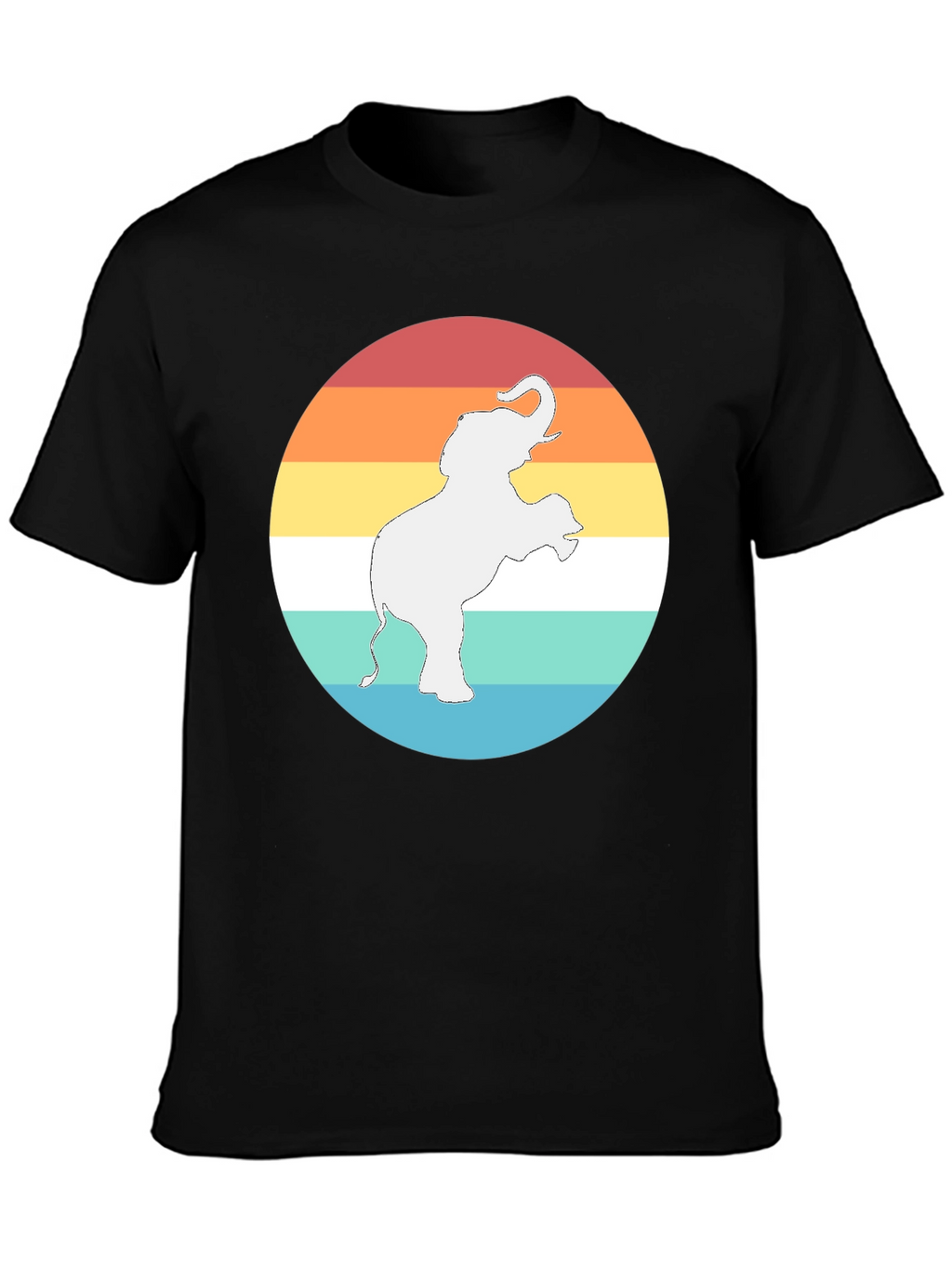 Elephant Sunset Graphic Tee