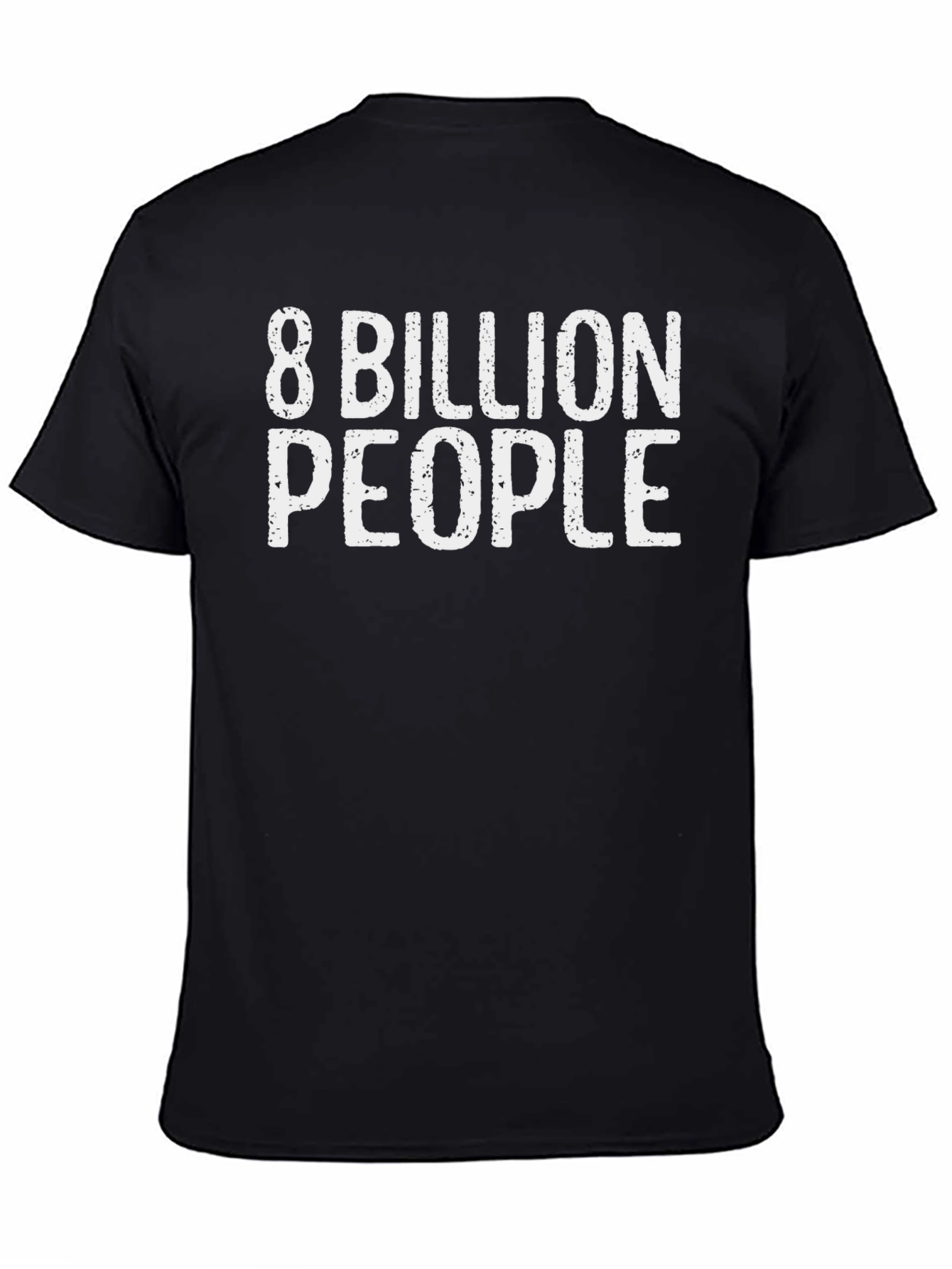 8 Billion People Graphic Tee - Black