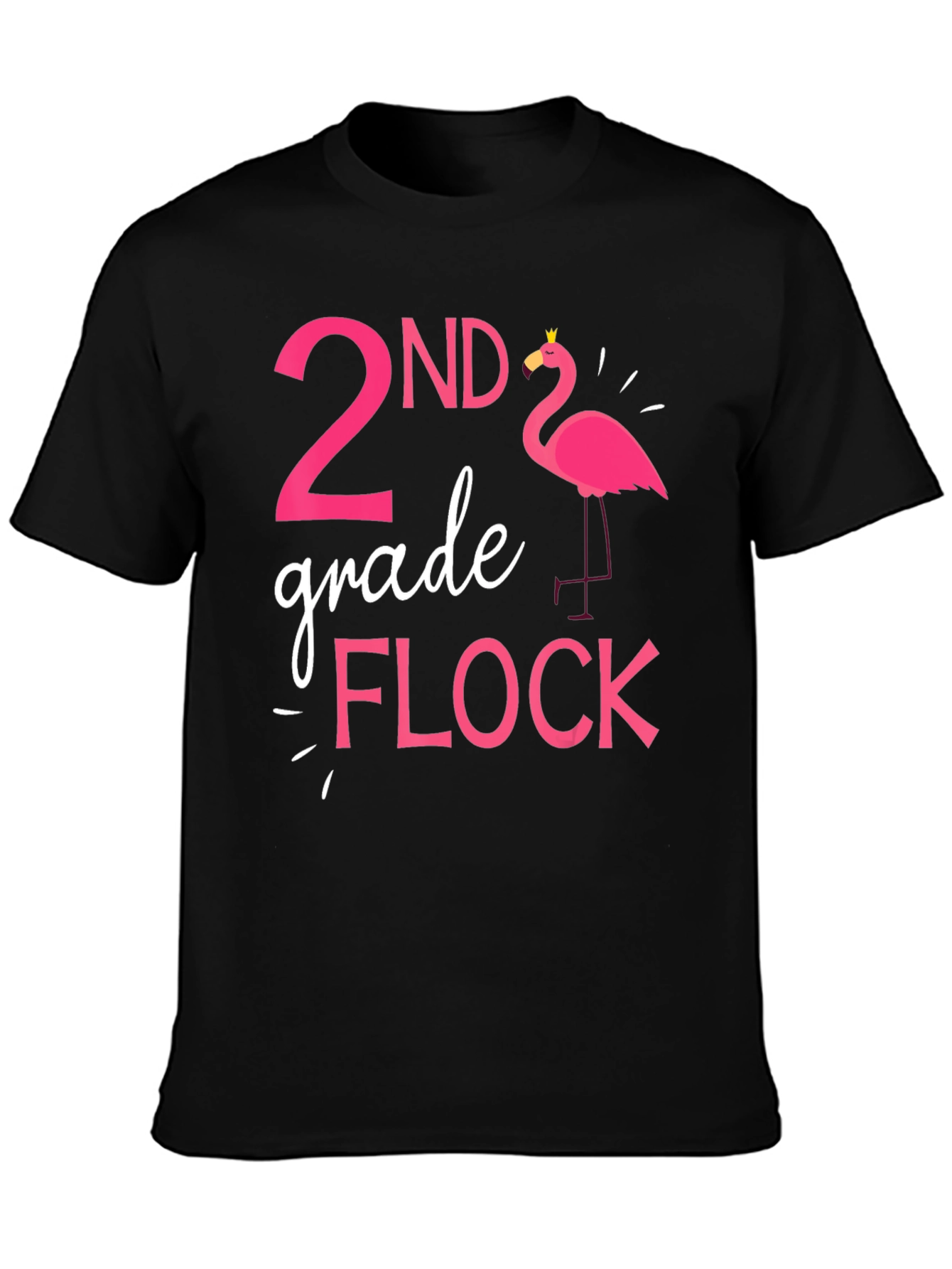2nd Grade Flock Flamingo T-Shirt