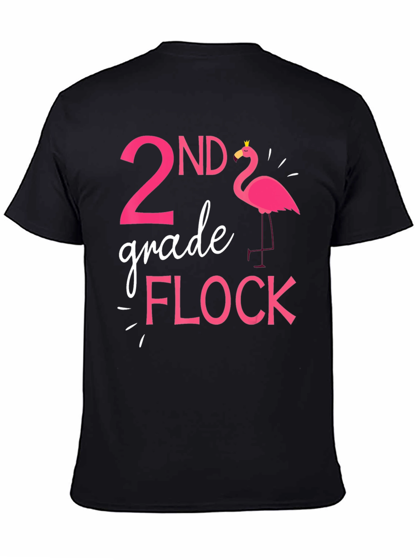 2nd Grade Flock Flamingo T-Shirt