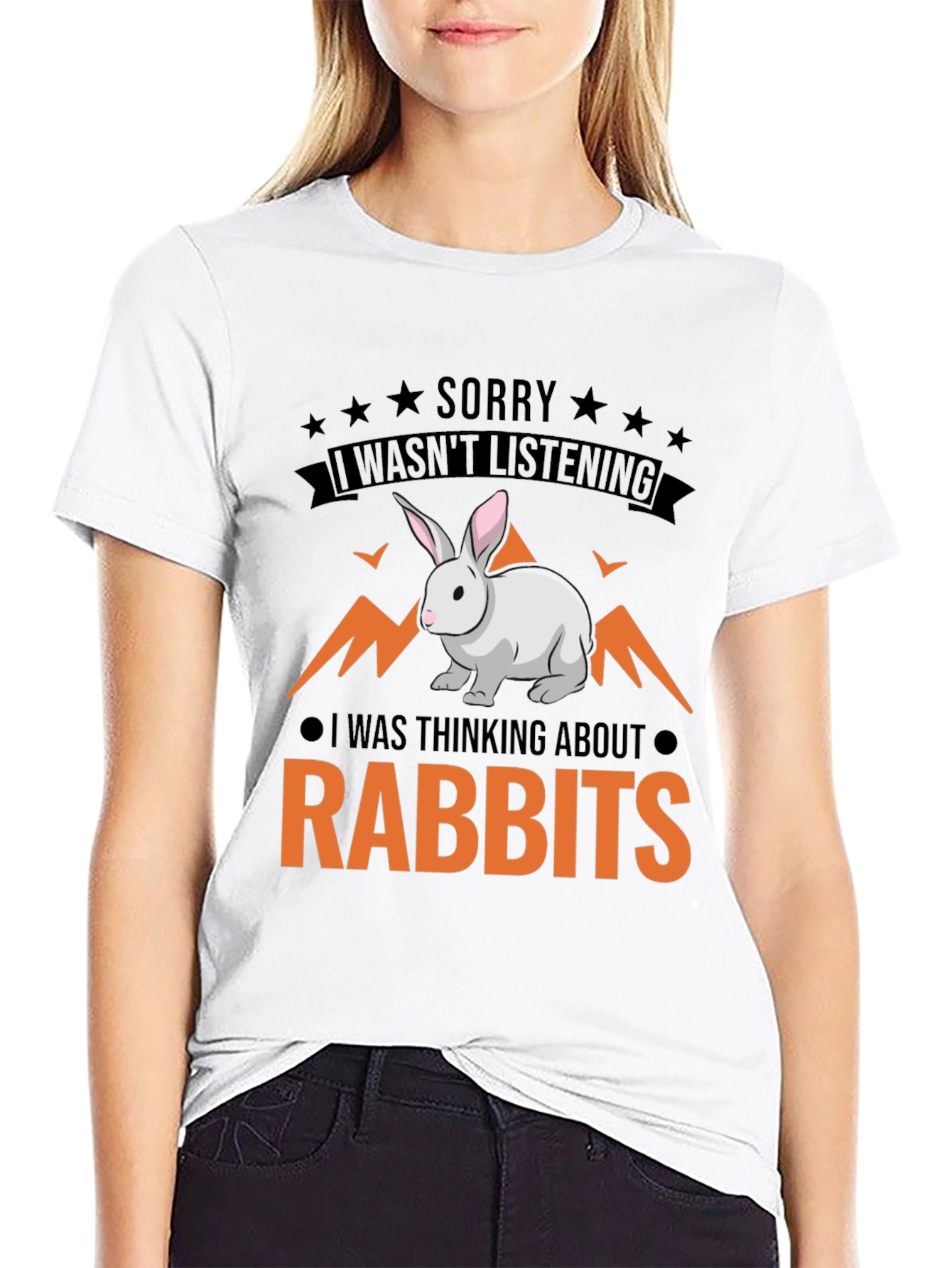 Rabbit Lover T-Shirt - Sorry I Wasnt Listening